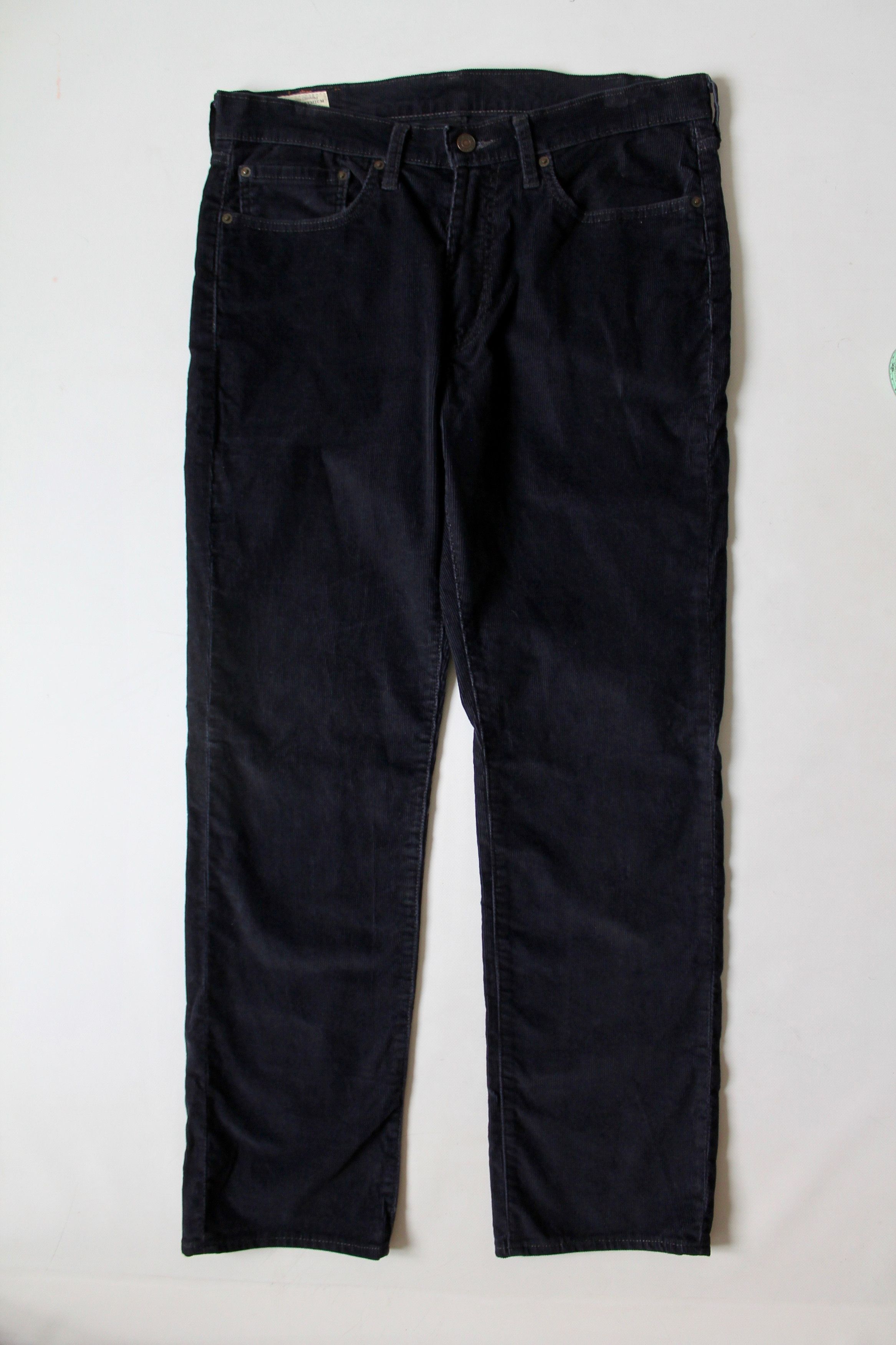 Levi's Levi's 514 Premium Corduroy Pants Navy Distressed Pants Size US 35 - 7 Thumbnail