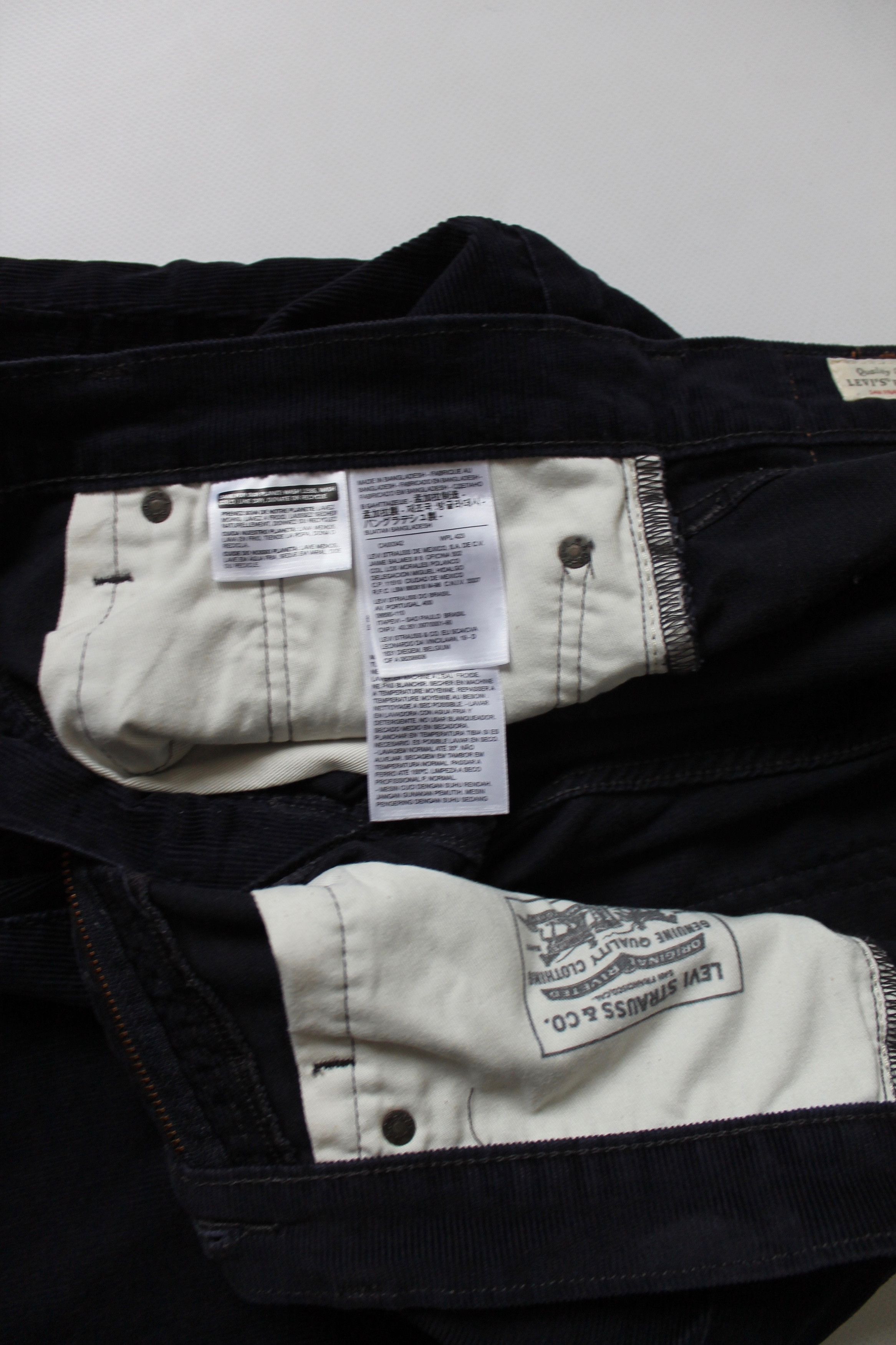 Levi's Levi's 514 Premium Corduroy Pants Navy Distressed Pants Size US 35 - 10 Thumbnail
