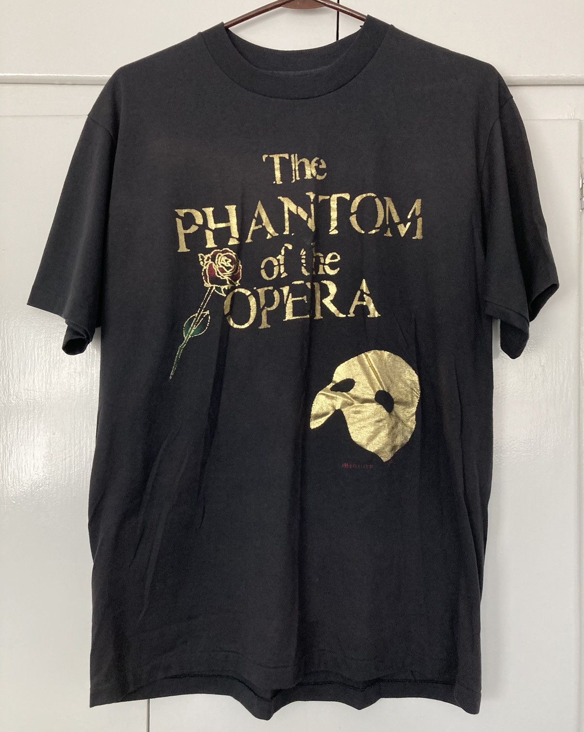 Hanes PHANTOM OF THE OPERA 1989 SHIRT MUSICAL TEE VINTAGE 80S GOLD Size US L / EU 52-54 / 3 - 1 Thumbnail