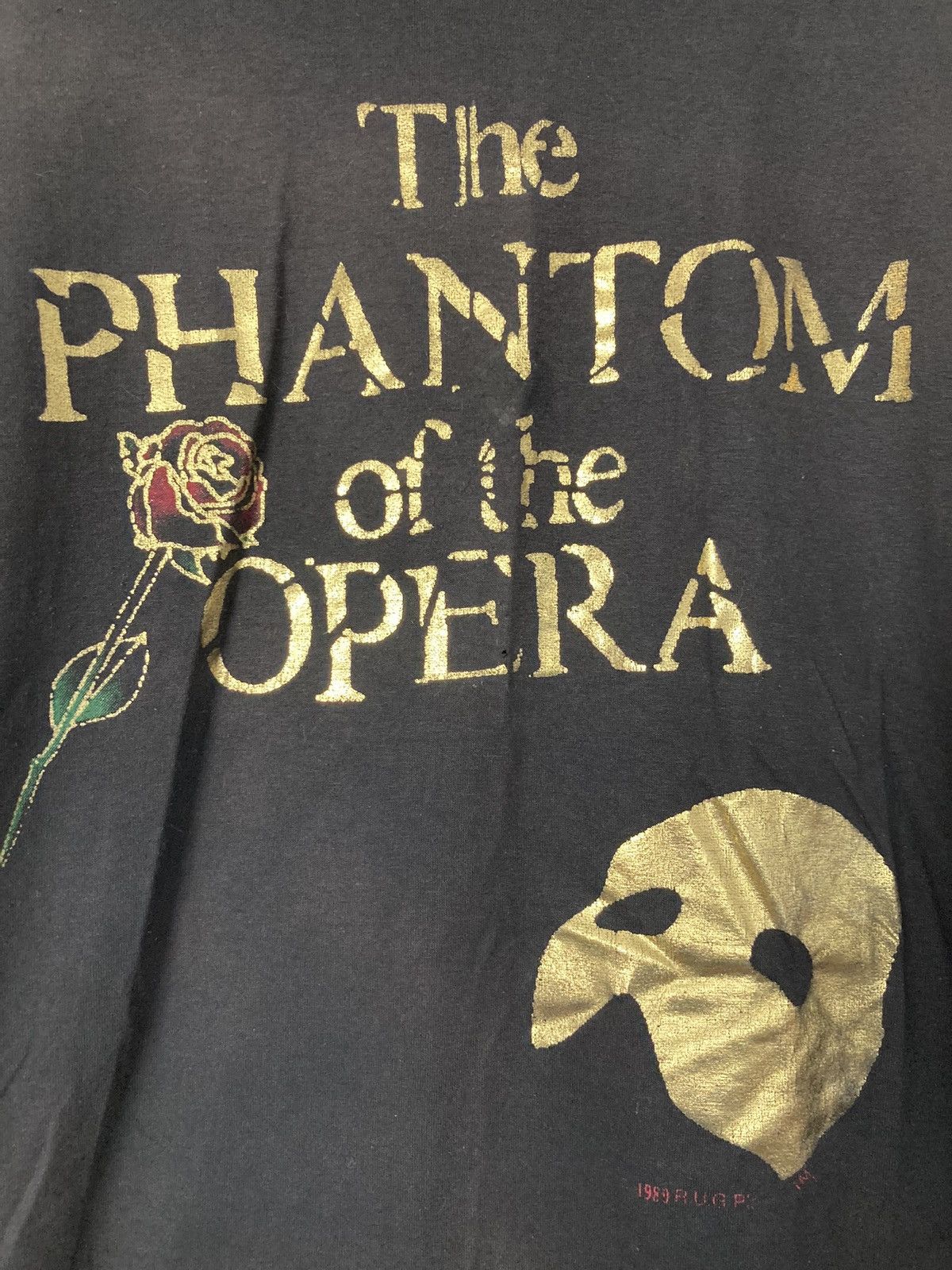 Hanes PHANTOM OF THE OPERA 1989 SHIRT MUSICAL TEE VINTAGE 80S GOLD Size US L / EU 52-54 / 3 - 3 Thumbnail