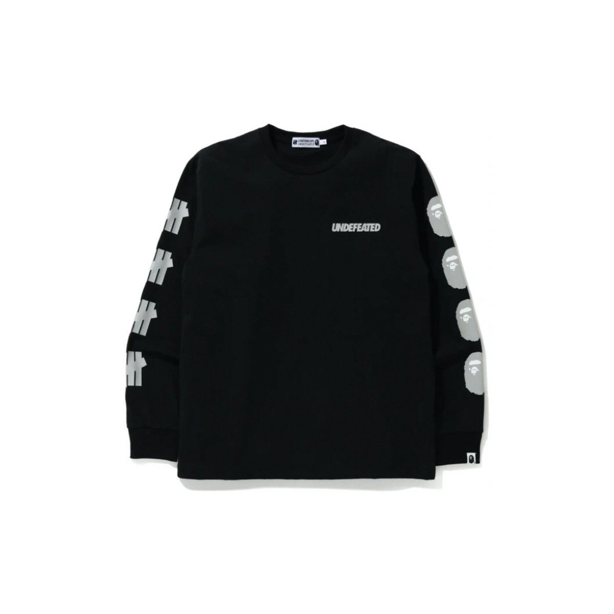 Bape BAPE x Undefeated 2 Long Sleeve Tee Black | Grailed