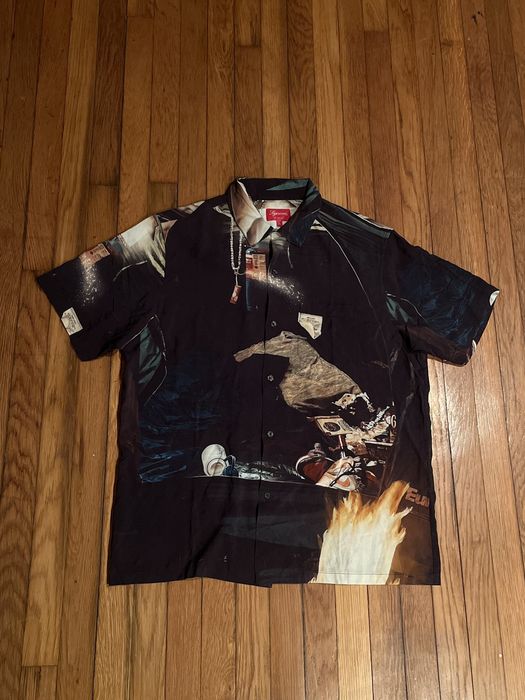 Supreme Supreme 'Firecracker' Rayon S/S Shirt Black | Grailed