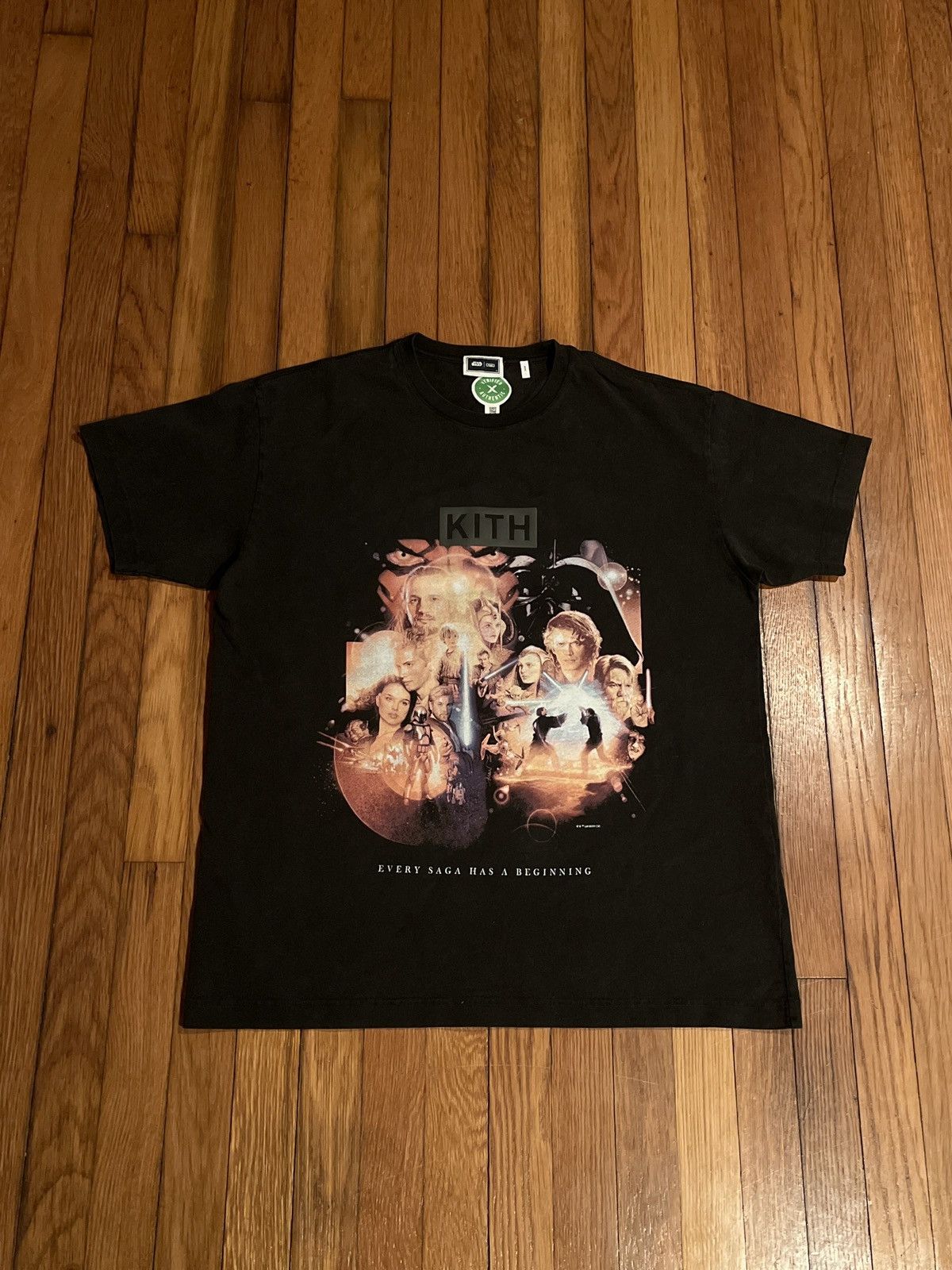 Kith Kith x Star Wars 'Beginning' Vintage Tee Black | Grailed