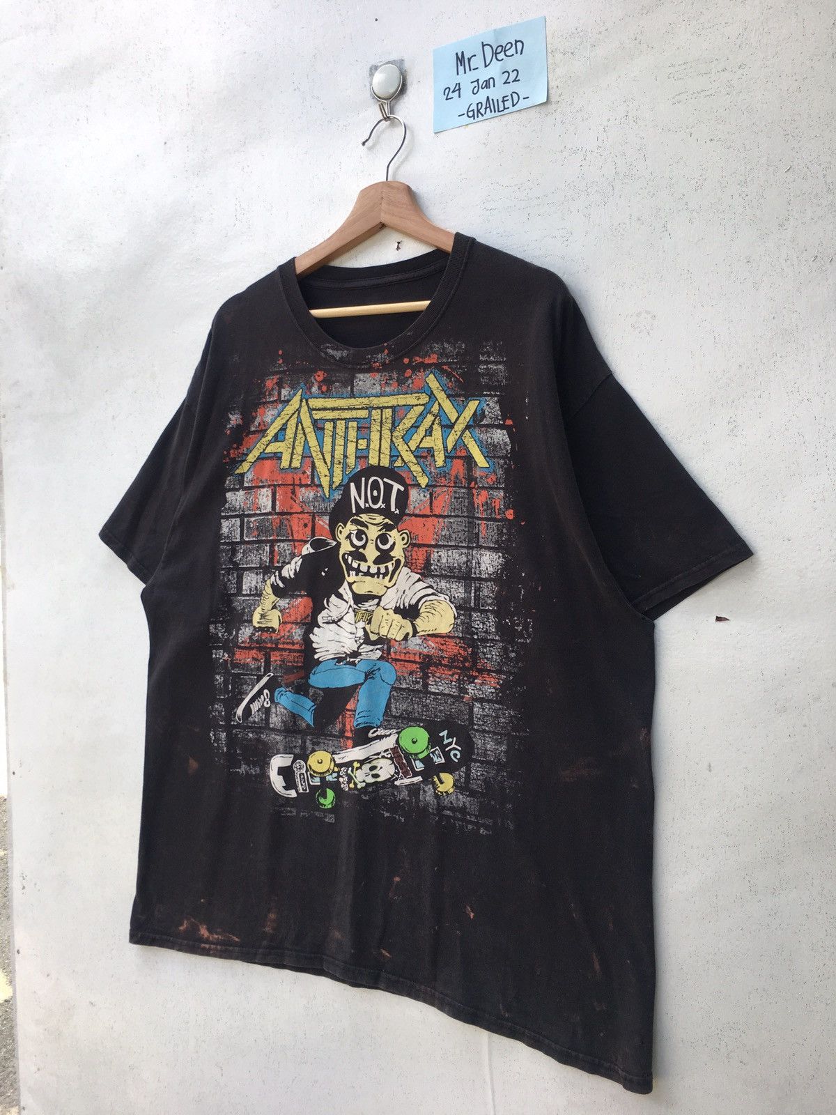 Band Tees Rare Vintage Anthrax Metal Band Tees Size US L / EU 52-54 / 3 - 4 Thumbnail