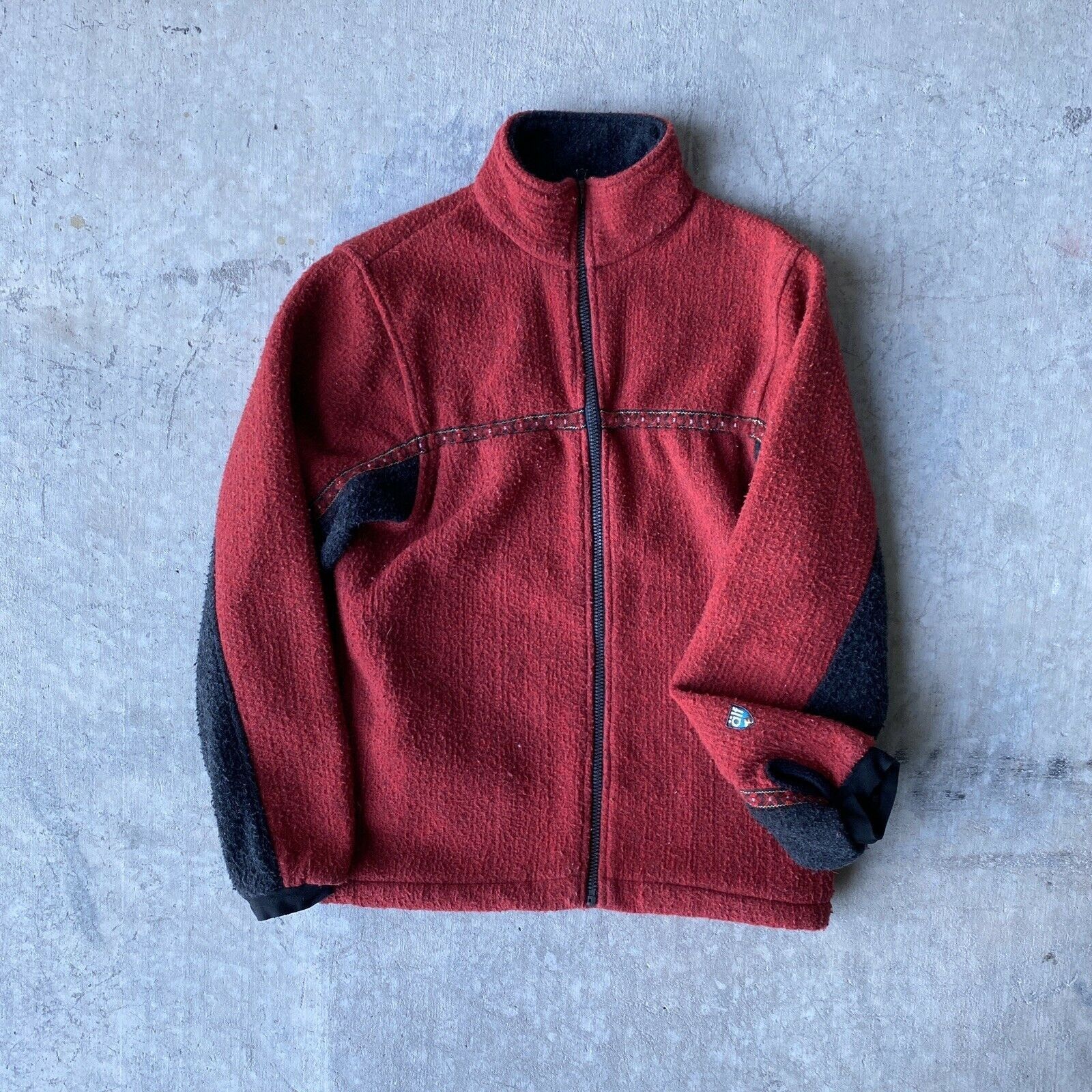 Vintage Vintage Kuhl Alf Sherpa Fleece Full Zip Sweater Jacket Red ...