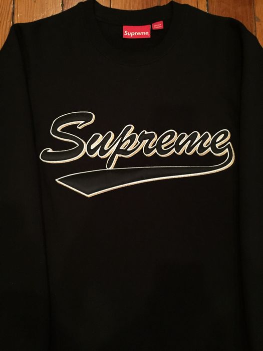 Supreme brush hot sale script crewneck