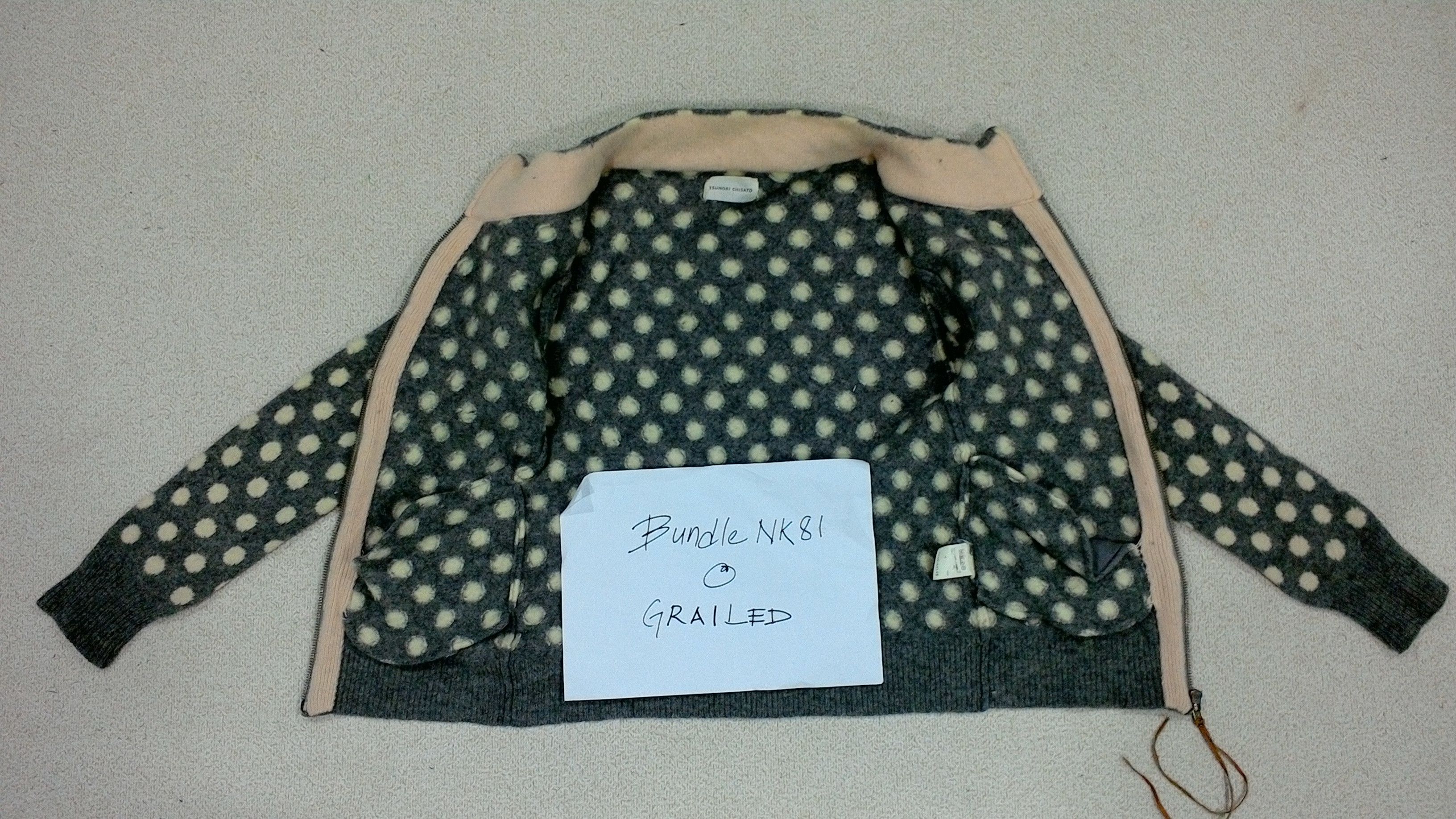 Issey Miyake Tsumori Chisato Polkadot By Issey Miyake Wool Grey Jacket Size US S / EU 44-46 / 1 - 8 Thumbnail