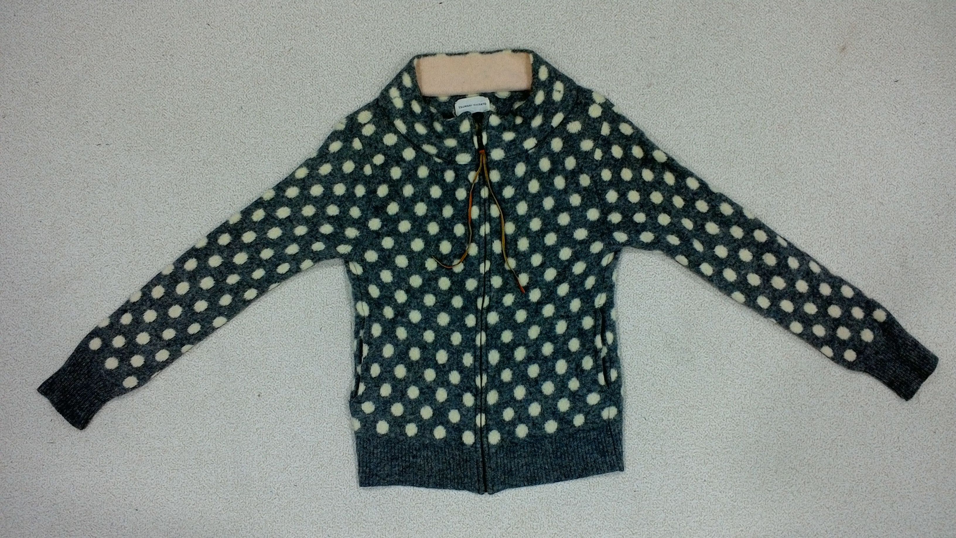 Issey Miyake Tsumori Chisato Polkadot By Issey Miyake Wool Grey Jacket Size US S / EU 44-46 / 1 - 1 Thumbnail