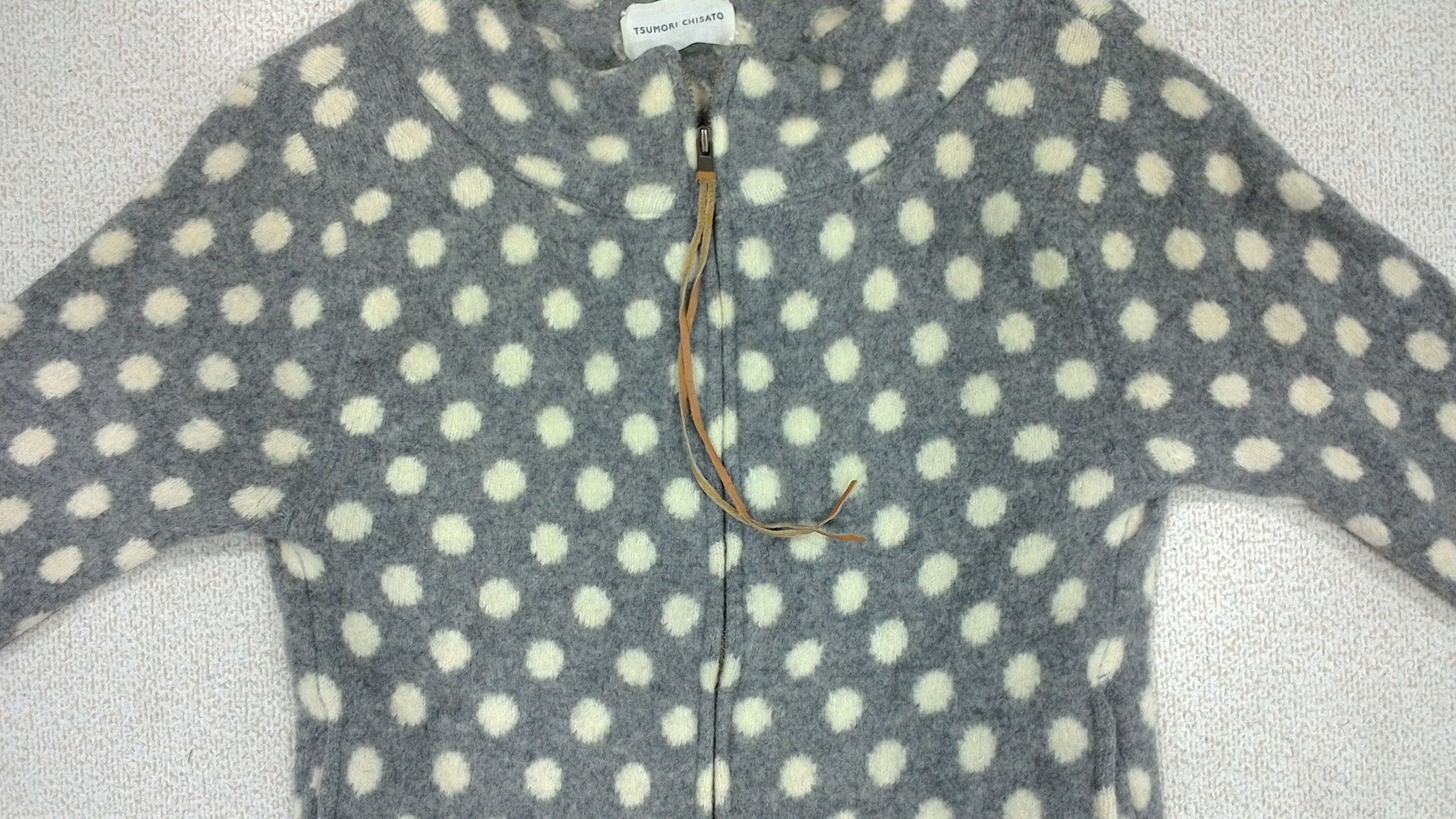 Issey Miyake Tsumori Chisato Polkadot By Issey Miyake Wool Grey Jacket Size US S / EU 44-46 / 1 - 5 Thumbnail