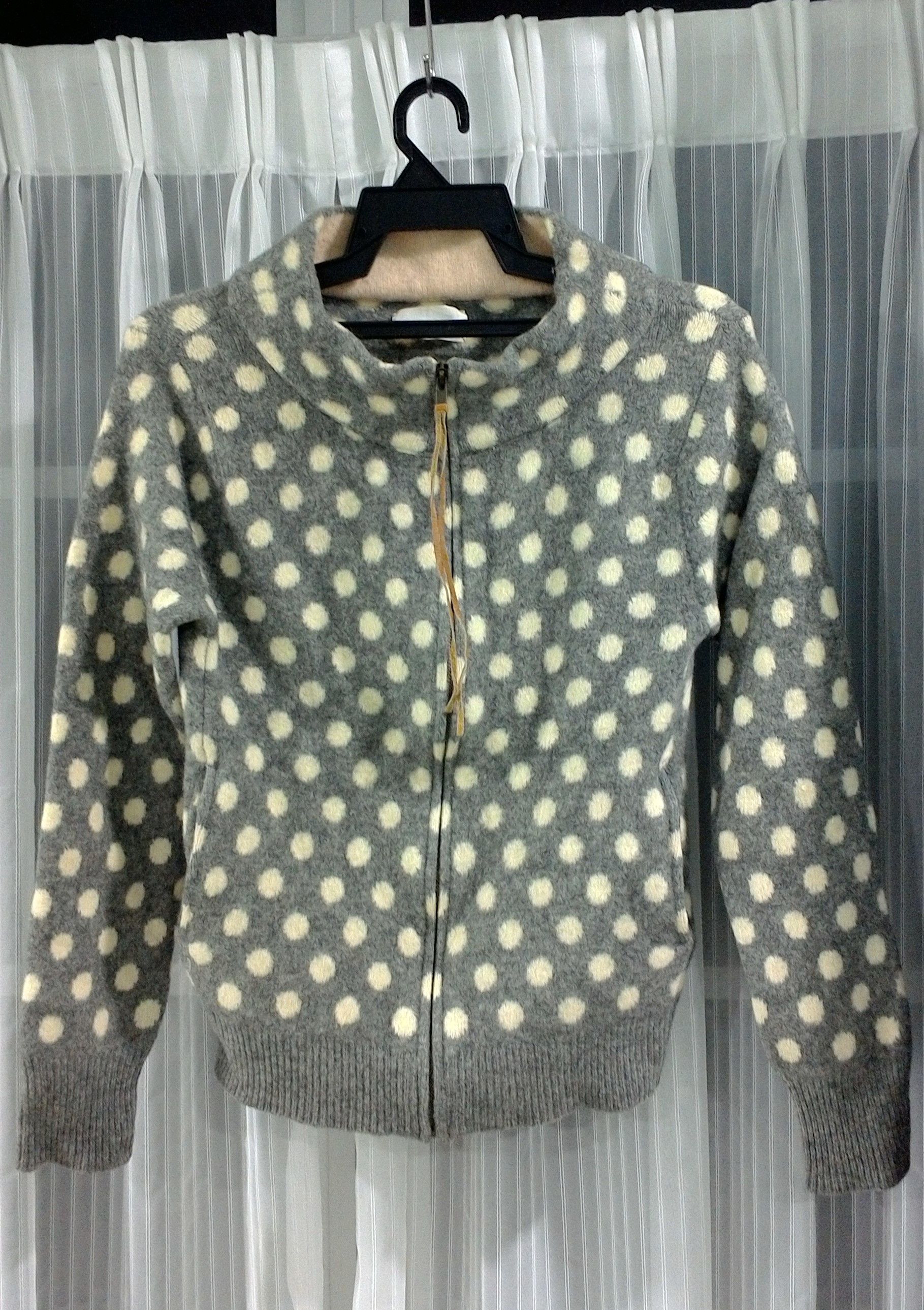 Issey Miyake Tsumori Chisato Polkadot By Issey Miyake Wool Grey Jacket Size US S / EU 44-46 / 1 - 2 Thumbnail