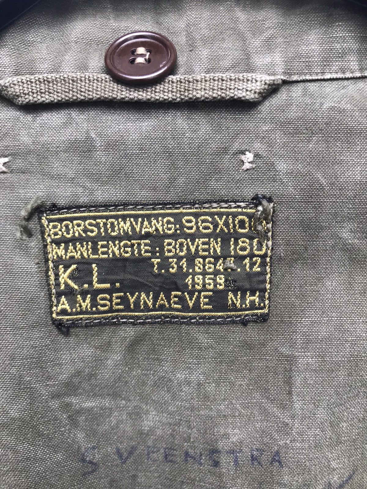 Vintage TRUE VINTAGE 1959 COLLECTABLE DUTCH MILITARY JACKET Size US M / EU 48-50 / 2 - 6 Thumbnail