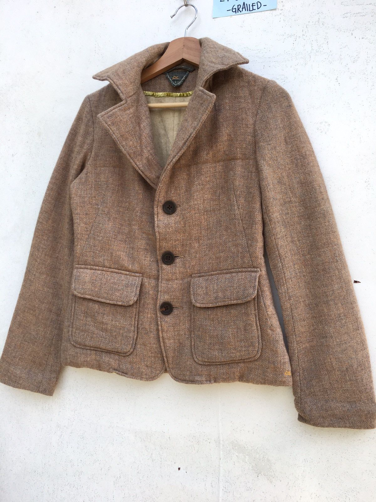 45rpm Rare Vintage 90s 45rpm Japanese Brand Wool Women Blazer Size US S / EU 44-46 / 1 - 3 Thumbnail