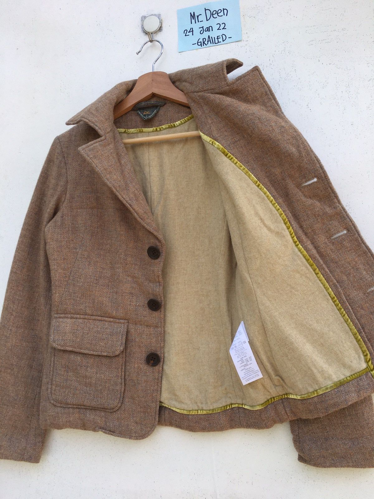 45rpm Rare Vintage 90s 45rpm Japanese Brand Wool Women Blazer Size US S / EU 44-46 / 1 - 10 Thumbnail