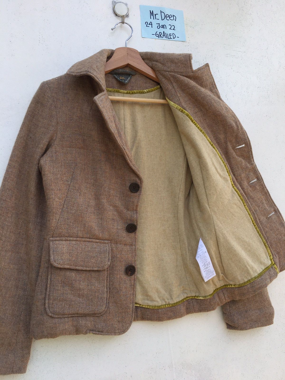 45rpm Rare Vintage 90s 45rpm Japanese Brand Wool Women Blazer Size US S / EU 44-46 / 1 - 9 Thumbnail