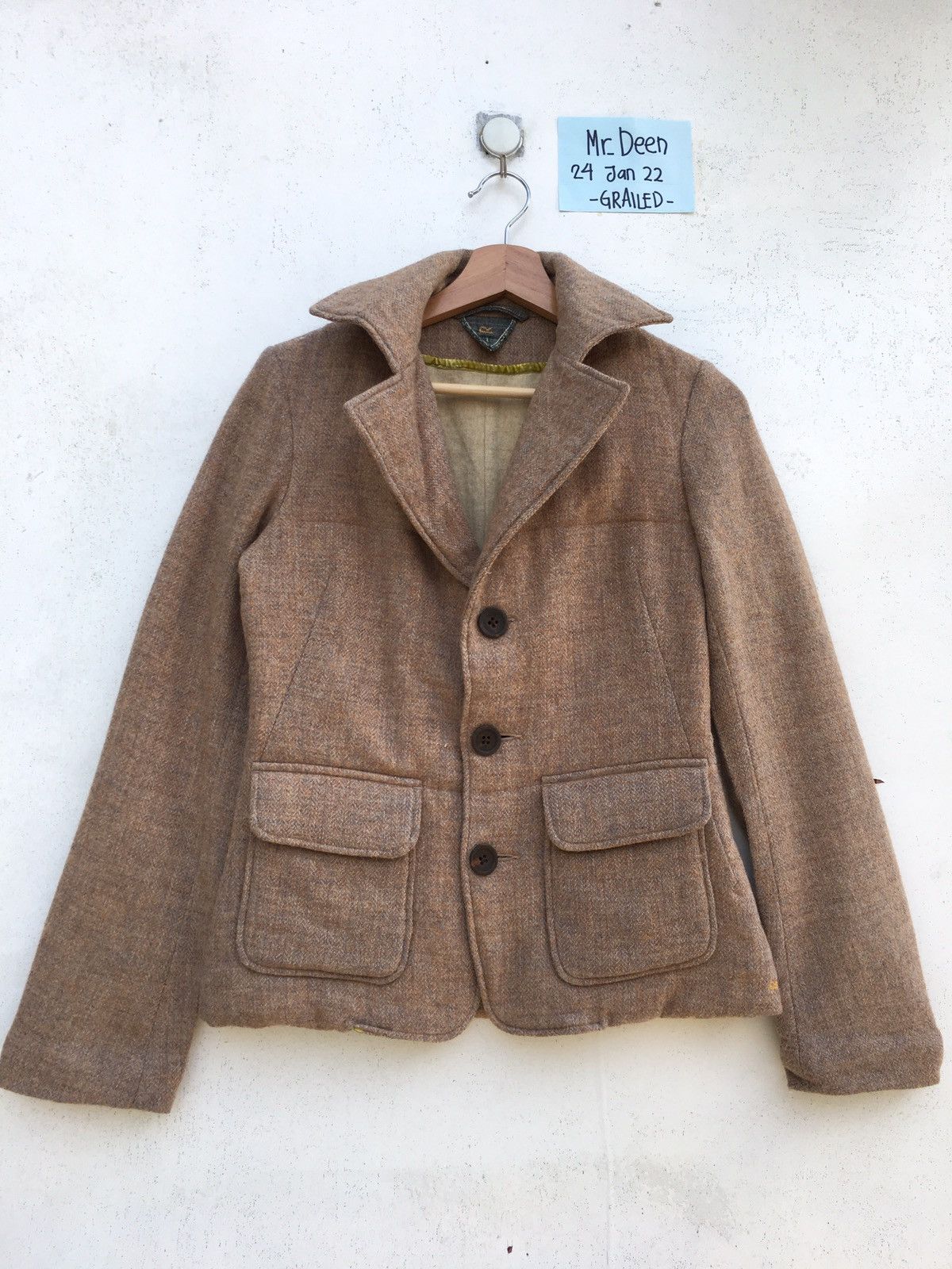 Rare Vintage 90s 45rpm Japanese Brand Wool Women Blazer