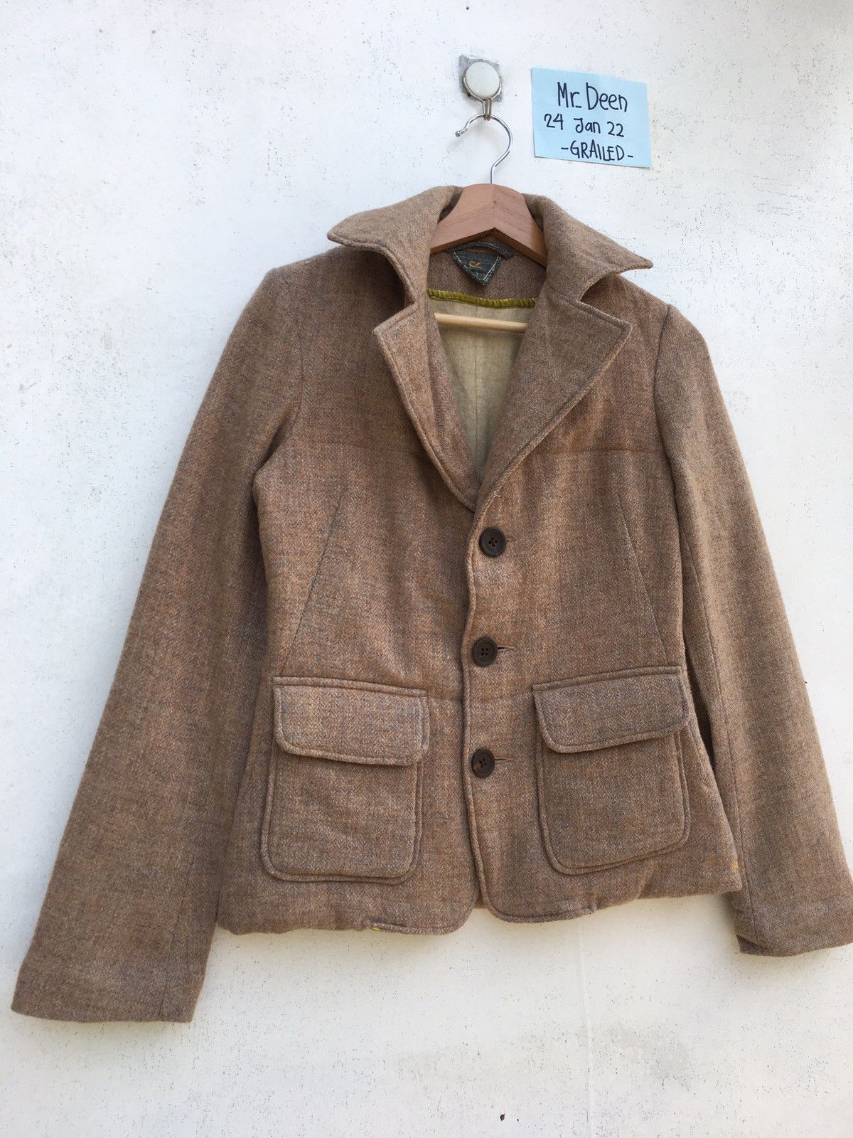 45rpm Rare Vintage 90s 45rpm Japanese Brand Wool Women Blazer Size US S / EU 44-46 / 1 - 2 Thumbnail