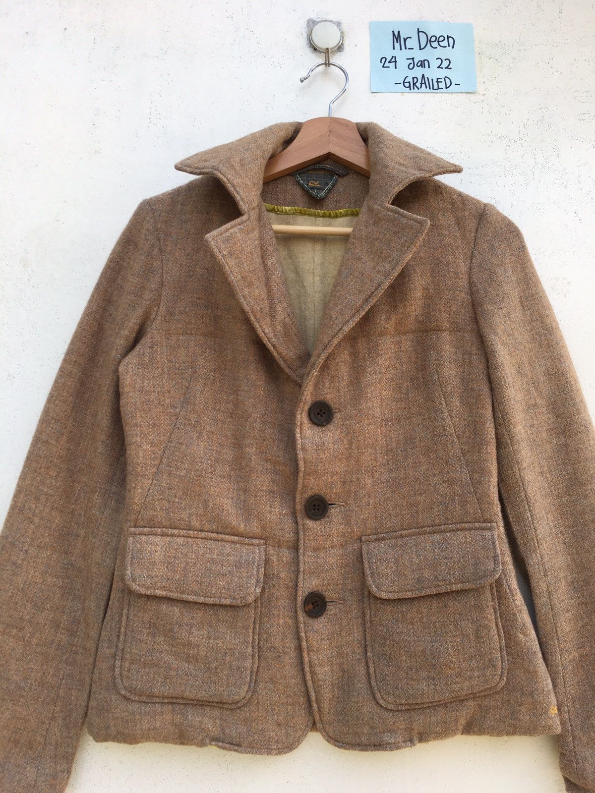 45rpm Rare Vintage 90s 45rpm Japanese Brand Wool Women Blazer Size US S / EU 44-46 / 1 - 4 Thumbnail