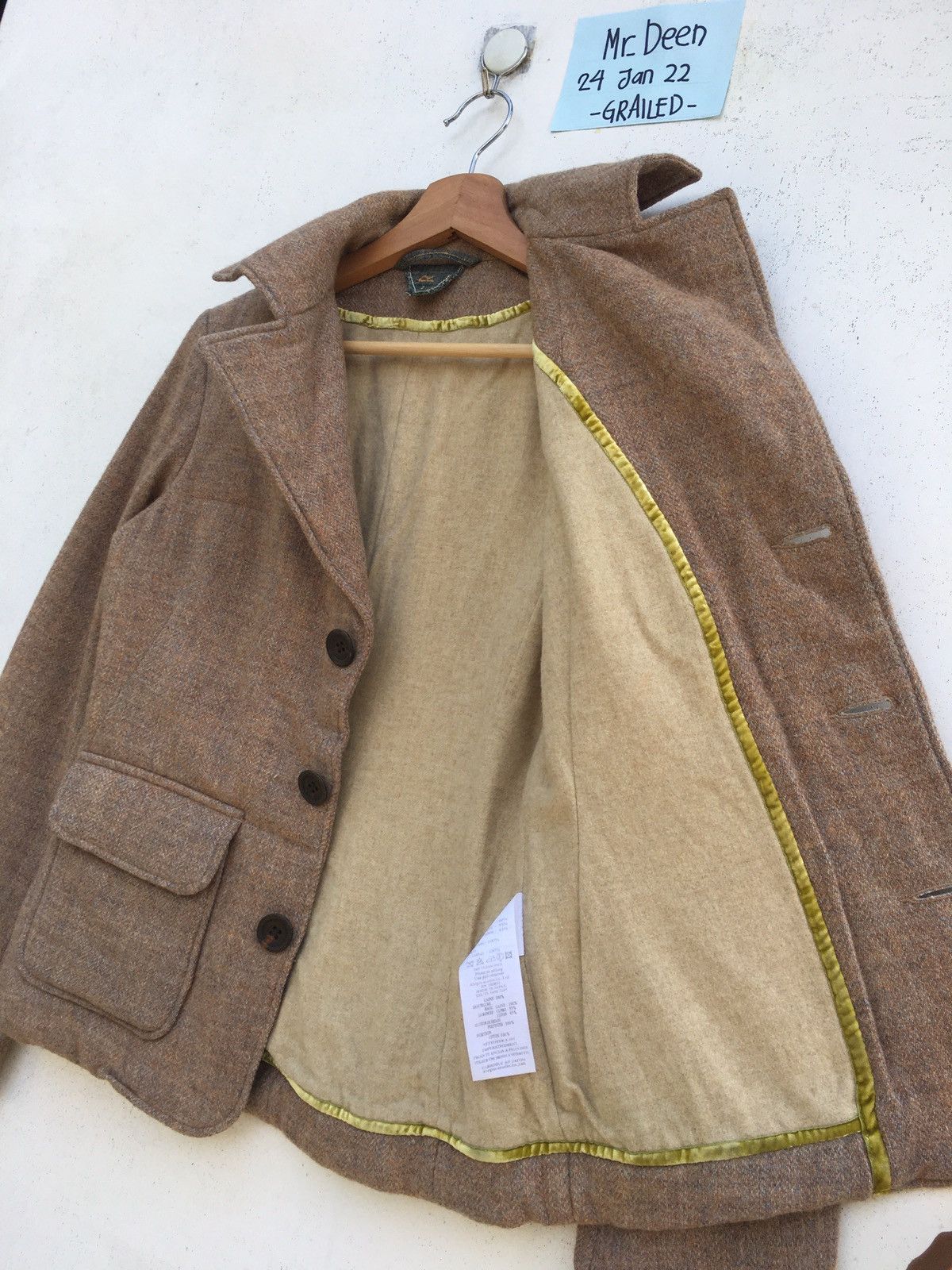 45rpm Rare Vintage 90s 45rpm Japanese Brand Wool Women Blazer Size US S / EU 44-46 / 1 - 8 Thumbnail