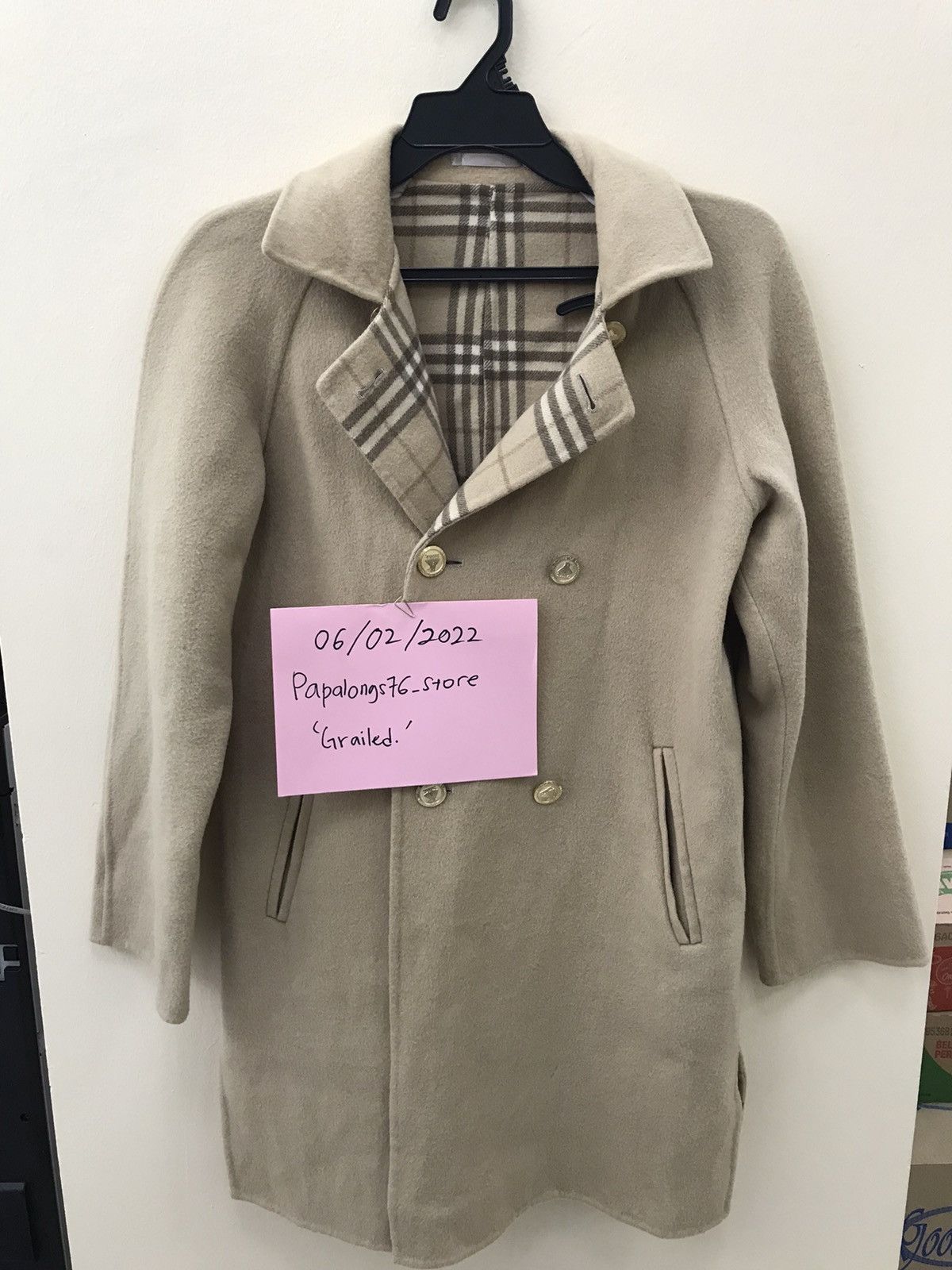 90s Vintage Burberry's Cashmere混 Coat 90s Vintage Burberry's Cashmere混 Coat 90s Vintage Burberry's