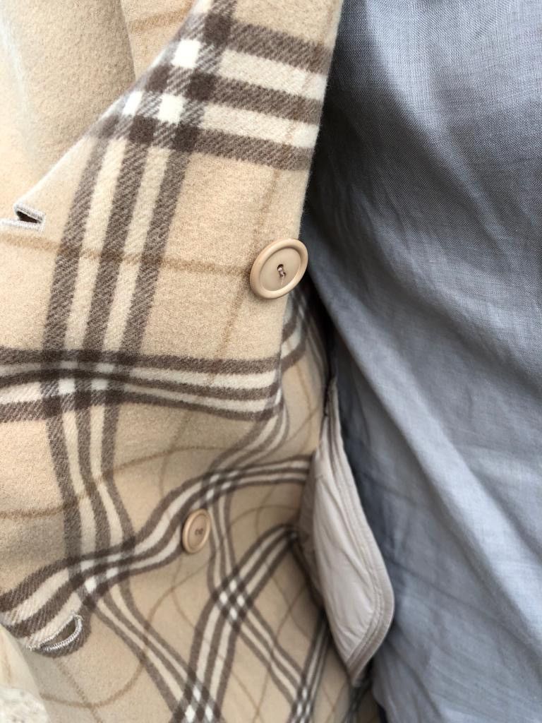 Vintage Burberry 90% Wool 10% cashmere trench coat