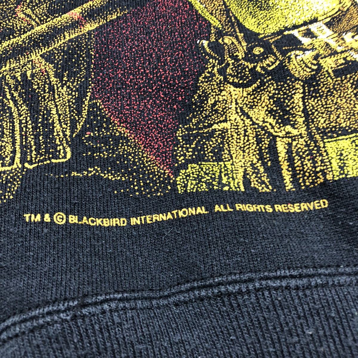 Hanes Vintage 90s Hanes Fire Fighters Blackbird International USA Size US S / EU 44-46 / 1 - 10 Thumbnail