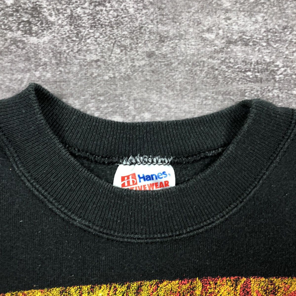 Hanes Vintage 90s Hanes Fire Fighters Blackbird International USA Size US S / EU 44-46 / 1 - 7 Thumbnail