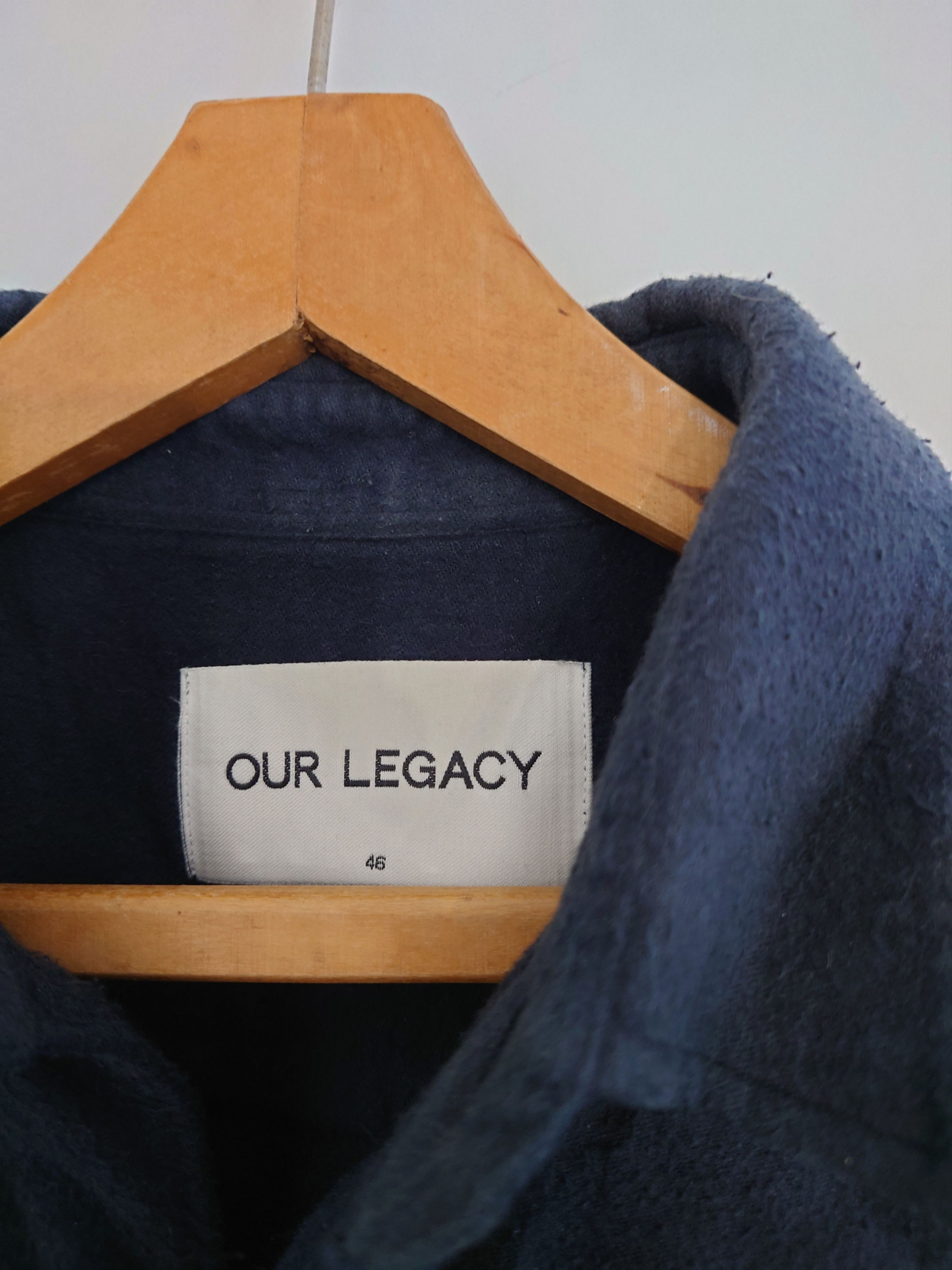 Our Legacy Shirt Coat Navy Flannel Size US S / EU 44-46 / 1 - 2 Thumbnail