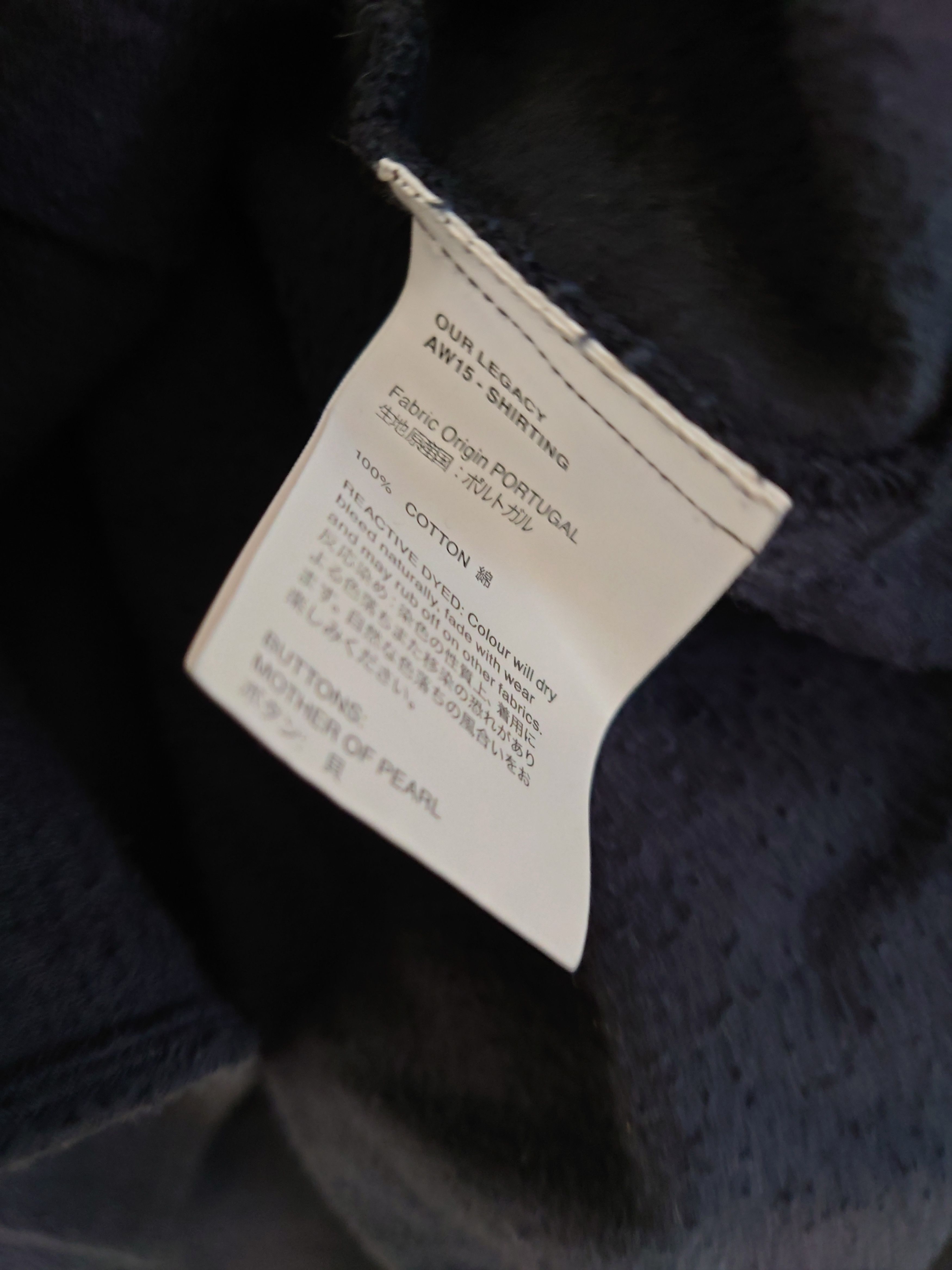 Our Legacy Shirt Coat Navy Flannel Size US S / EU 44-46 / 1 - 3 Thumbnail
