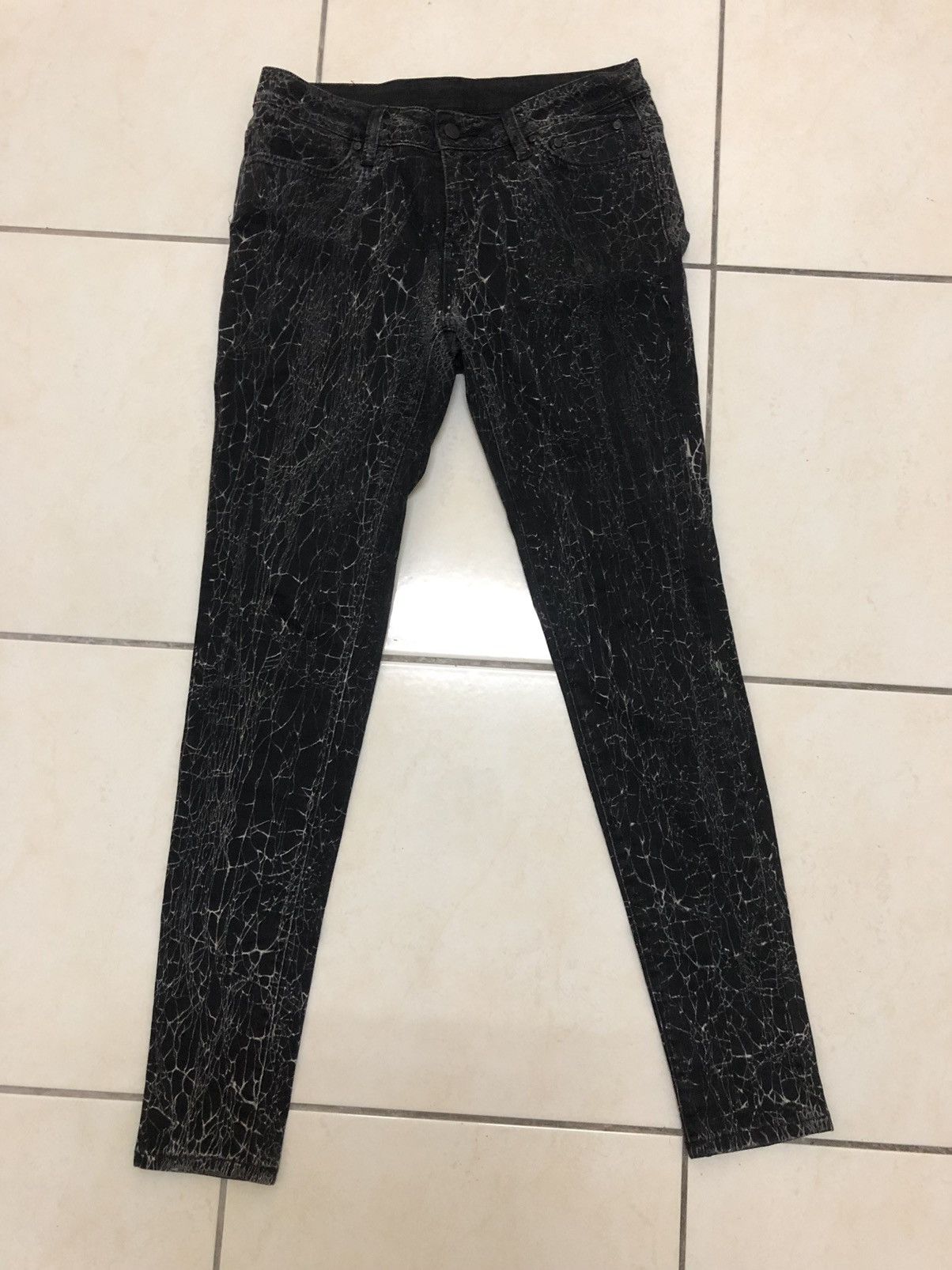 HARLEY DAVIDSON DENIM JEANS RARE DESIGN BLACK PANTS