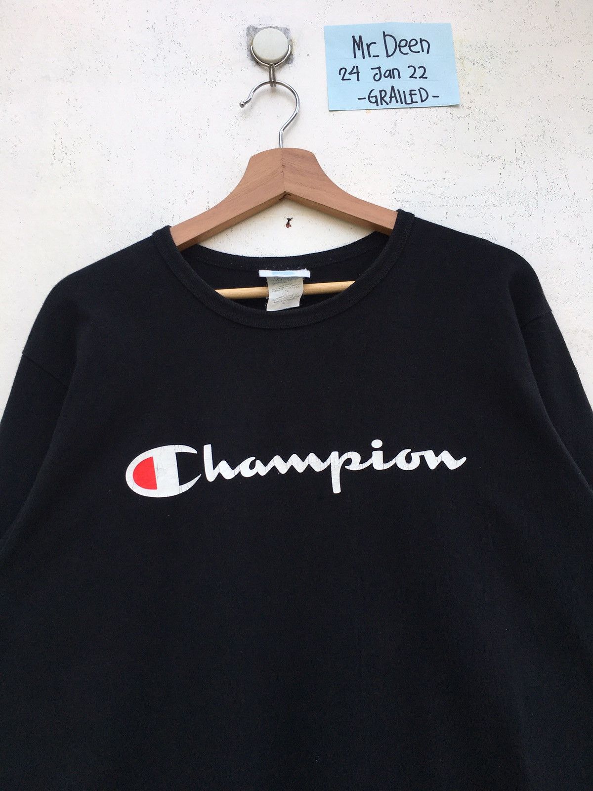 Champion Vintage Champion Spellout Logo Longsleeve Shirt Size US L / EU 52-54 / 3 - 1 Thumbnail
