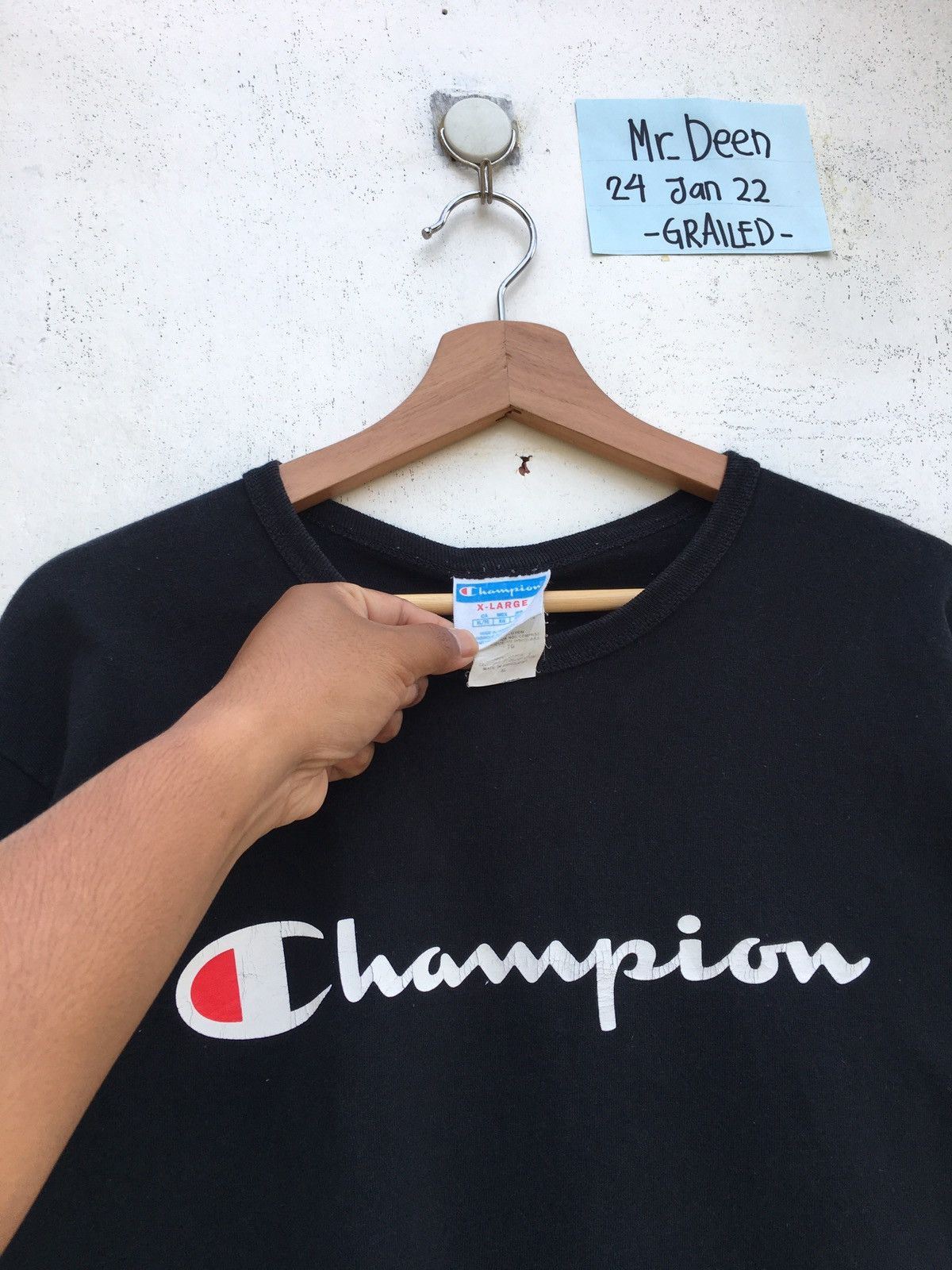 Champion Vintage Champion Spellout Logo Longsleeve Shirt Size US L / EU 52-54 / 3 - 5 Thumbnail
