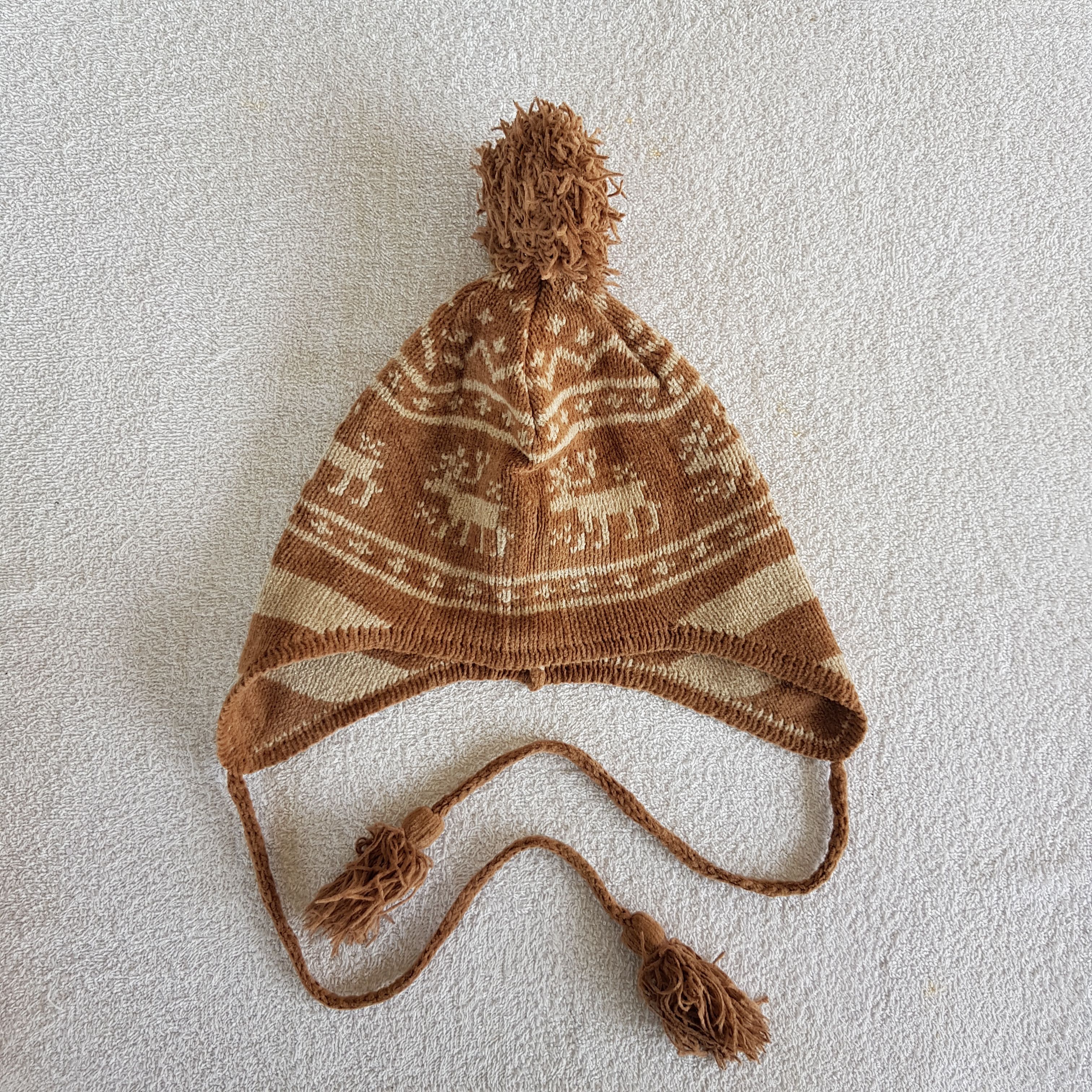 Japanese Brand Japanese Knitted Crochet Beanie Snow Cap Earflap Hats Size ONE SIZE - 6 Thumbnail