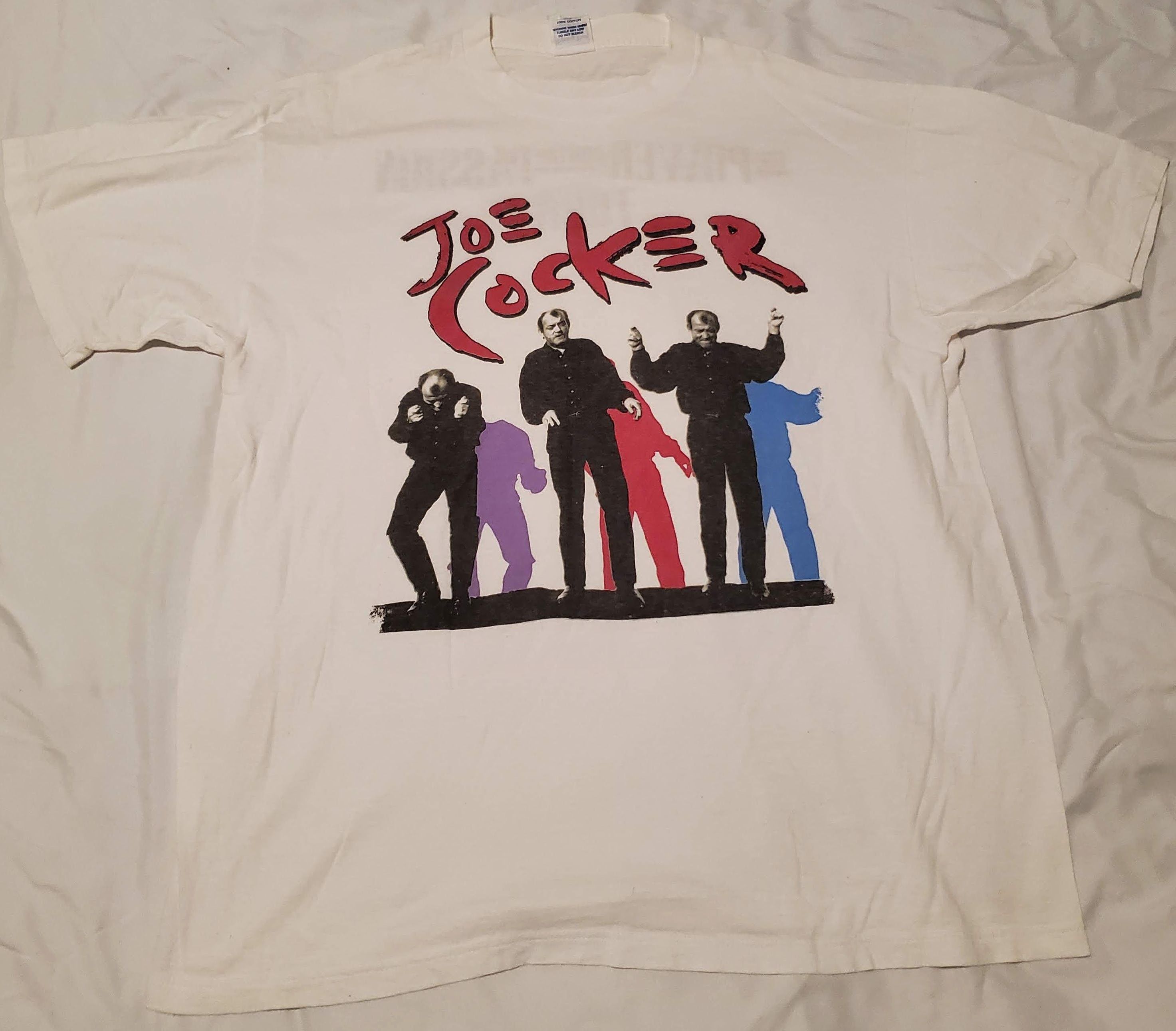 Band Tees × Vintage Joe Cocker Vintage tour T-shirt 1989 Size US XL / EU 56 / 4 - 1 Thumbnail