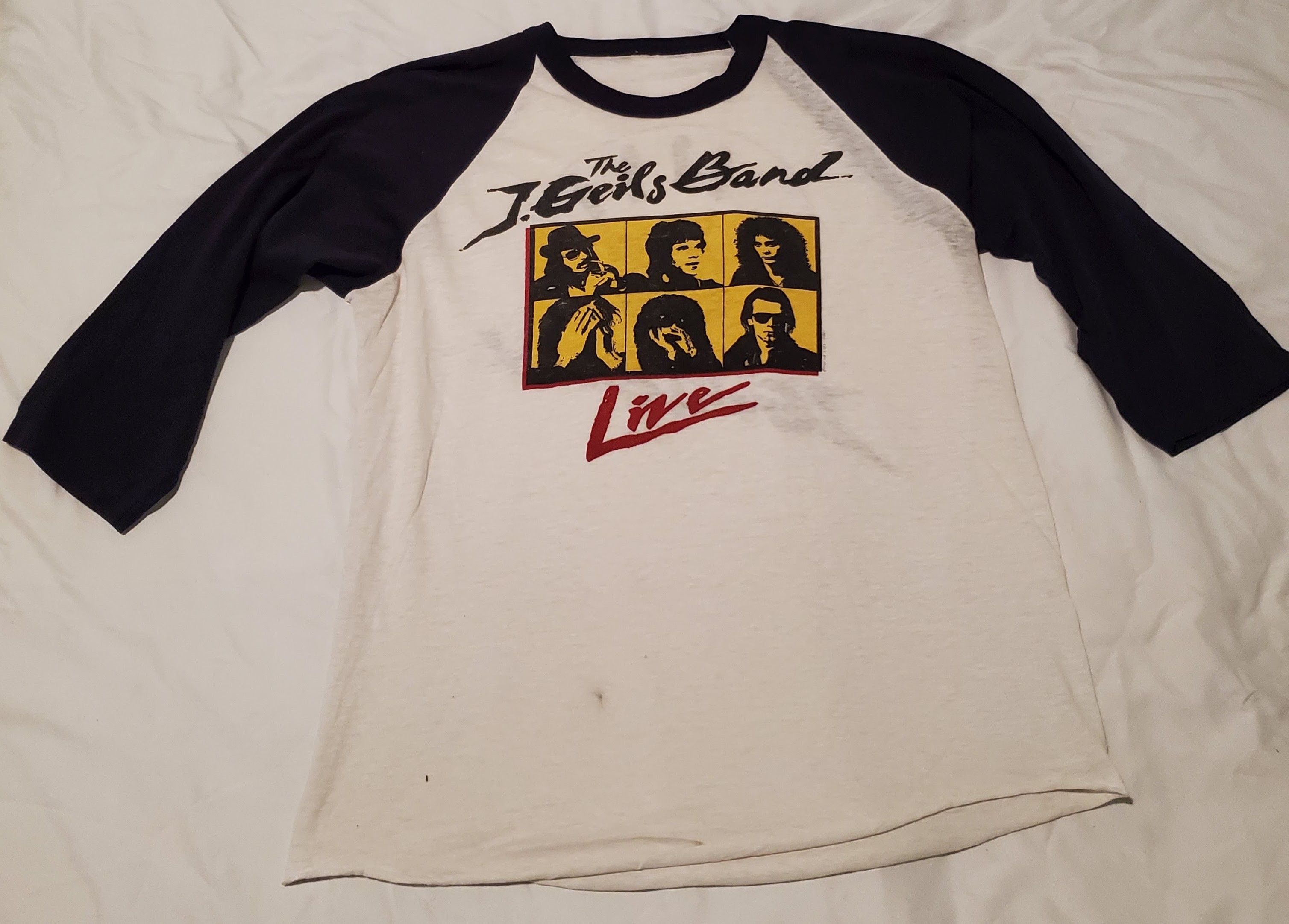 Band Tees × Vintage The J. Geils Band Live 1981 3/4 Sleeve Size US M / EU 48-50 / 2 - 1 Thumbnail