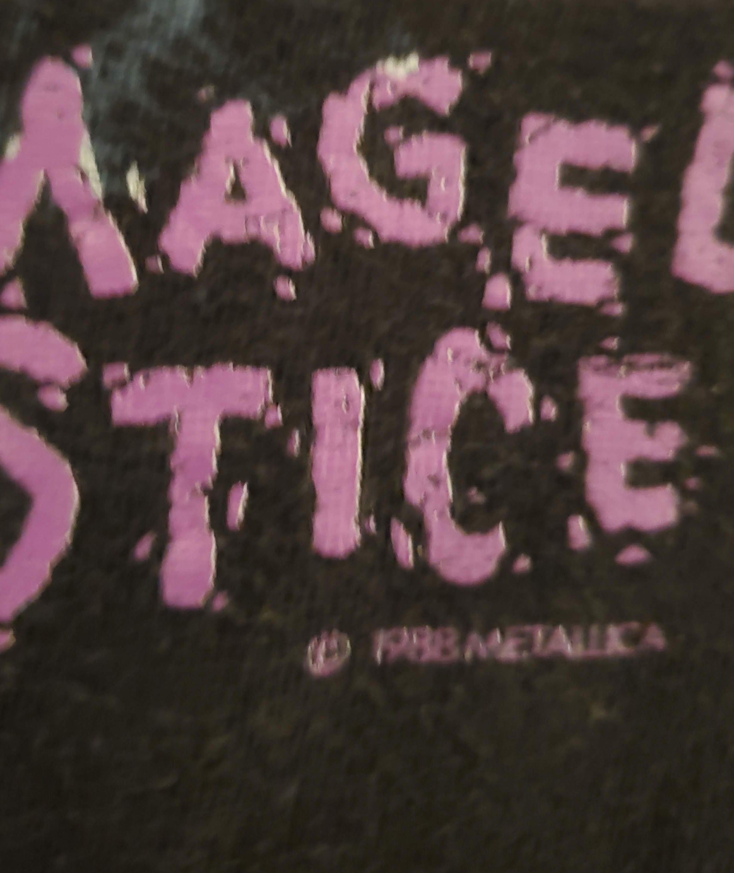 Band Tees × Vintage Metallica Summer 1988 Damaged Justice Tour T-shirt Pushead Size US L / EU 52-54 / 3 - 3 Thumbnail