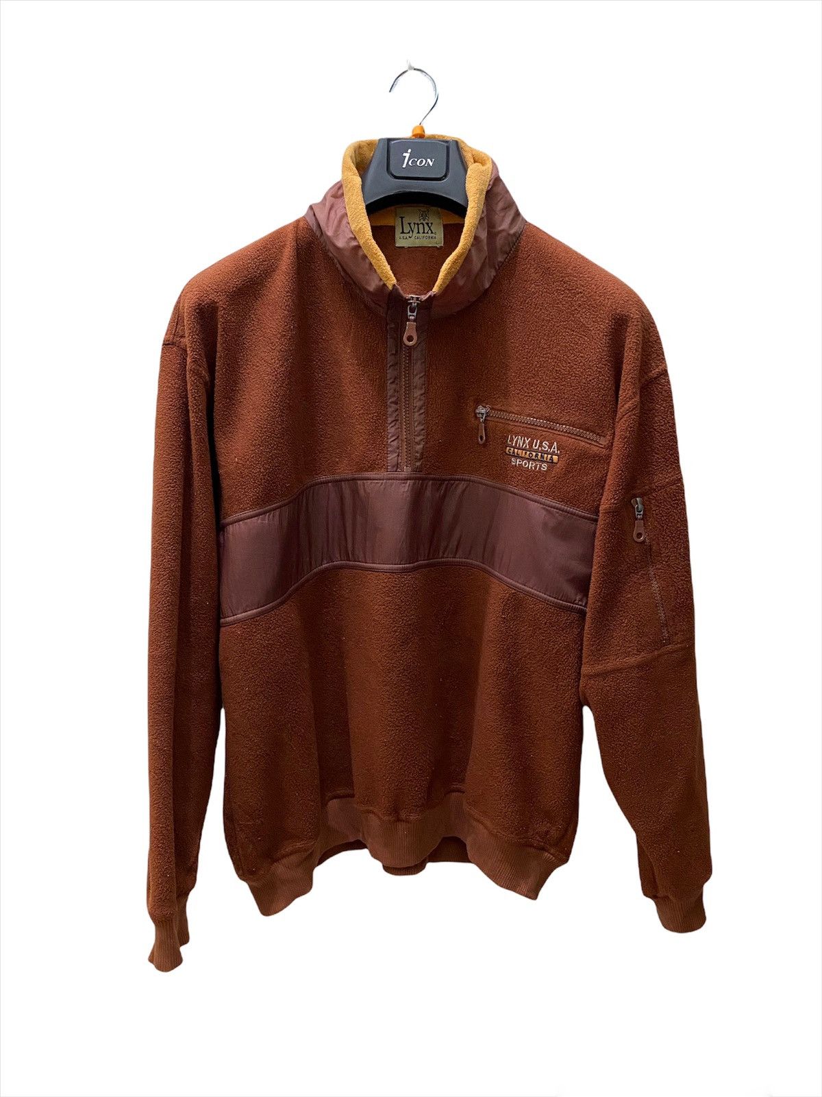 LYNX USA HALF ZIPPER FLEECE VERY RARE