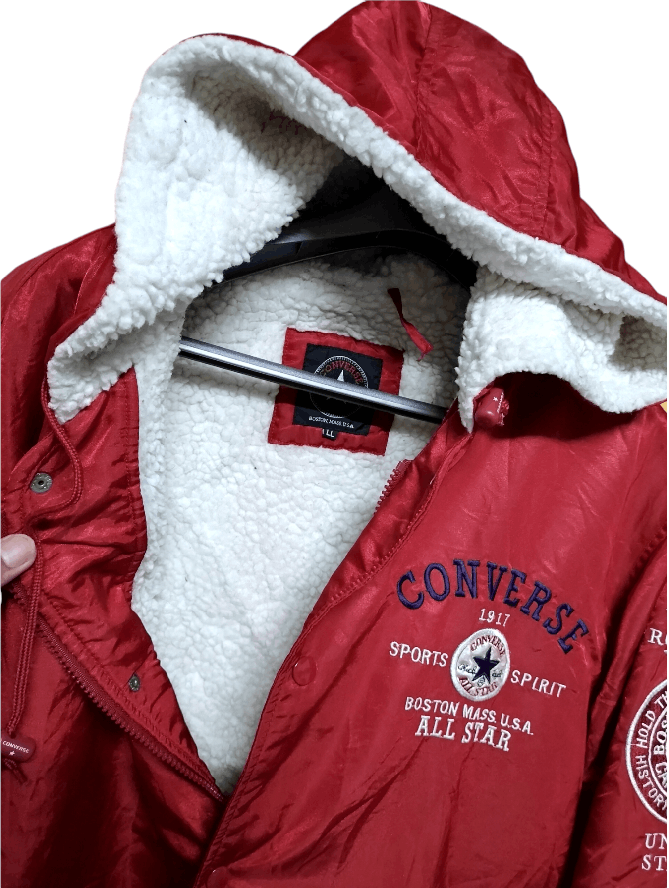 Converse Vintage Converse Boston Mass USA Sherpa Pro Sport Player Size US XL / EU 56 / 4 - 5 Thumbnail