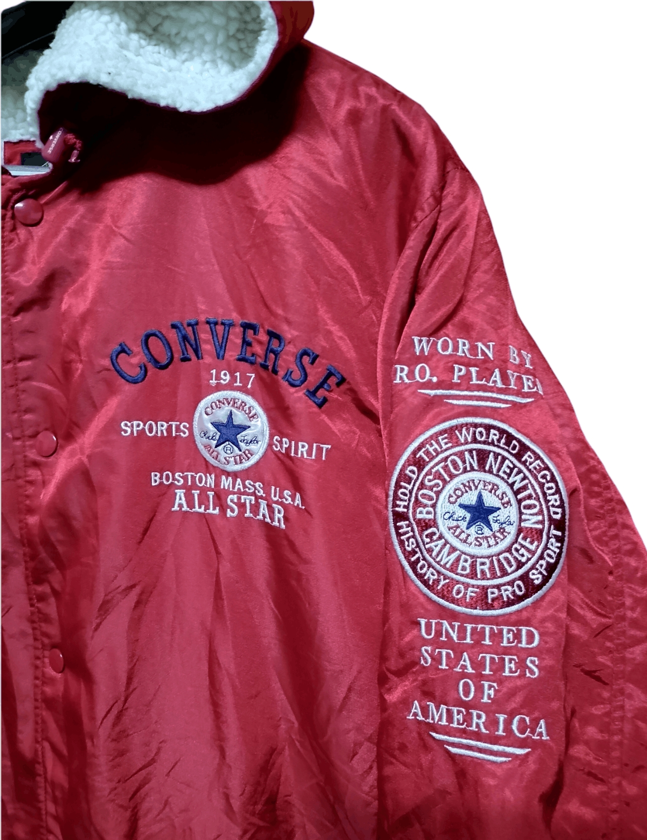 Converse Vintage Converse Boston Mass USA Sherpa Pro Sport Player Size US XL / EU 56 / 4 - 3 Thumbnail