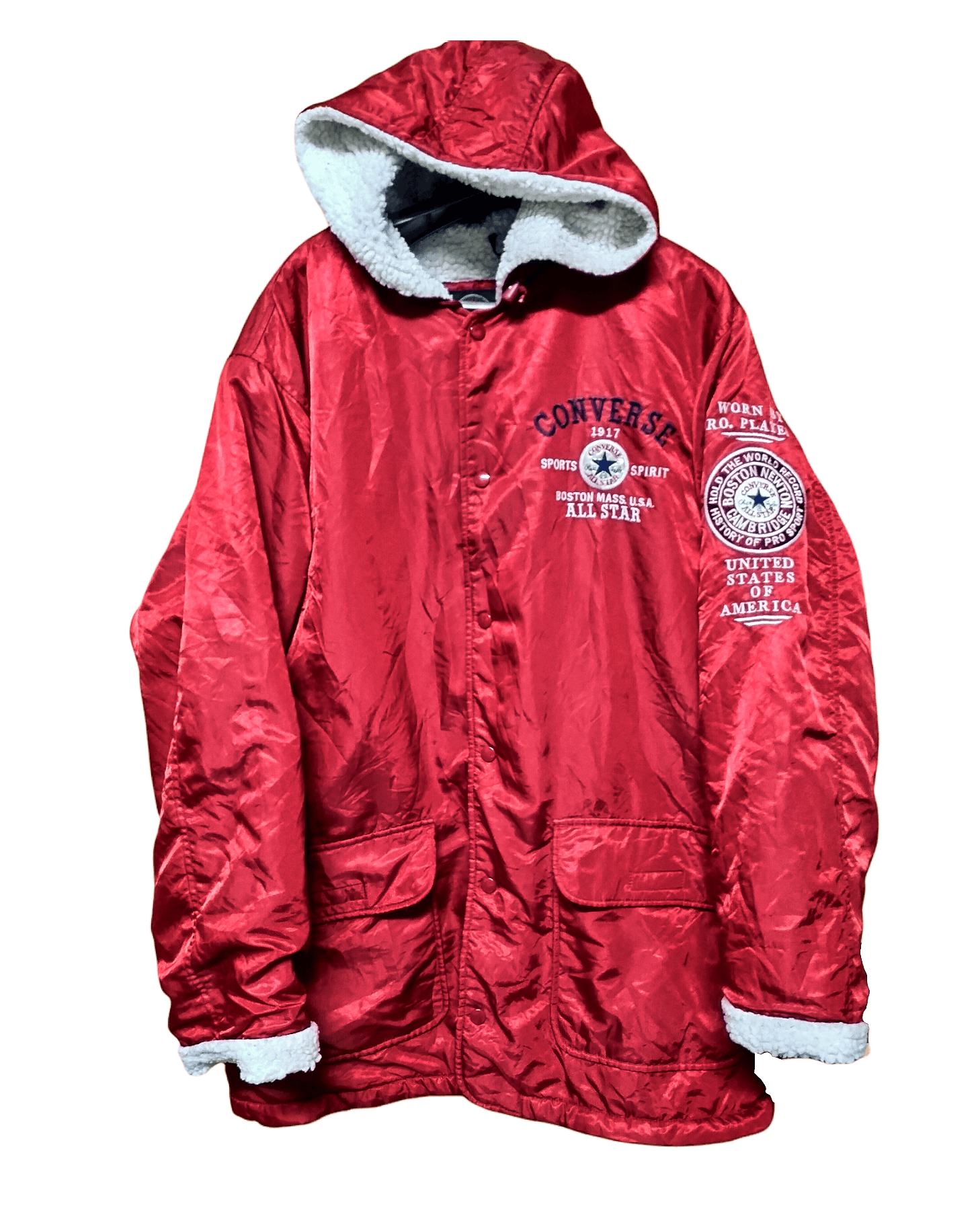 Converse Vintage Converse Boston Mass USA Sherpa Pro Sport Player Size US XL / EU 56 / 4 - 2 Thumbnail