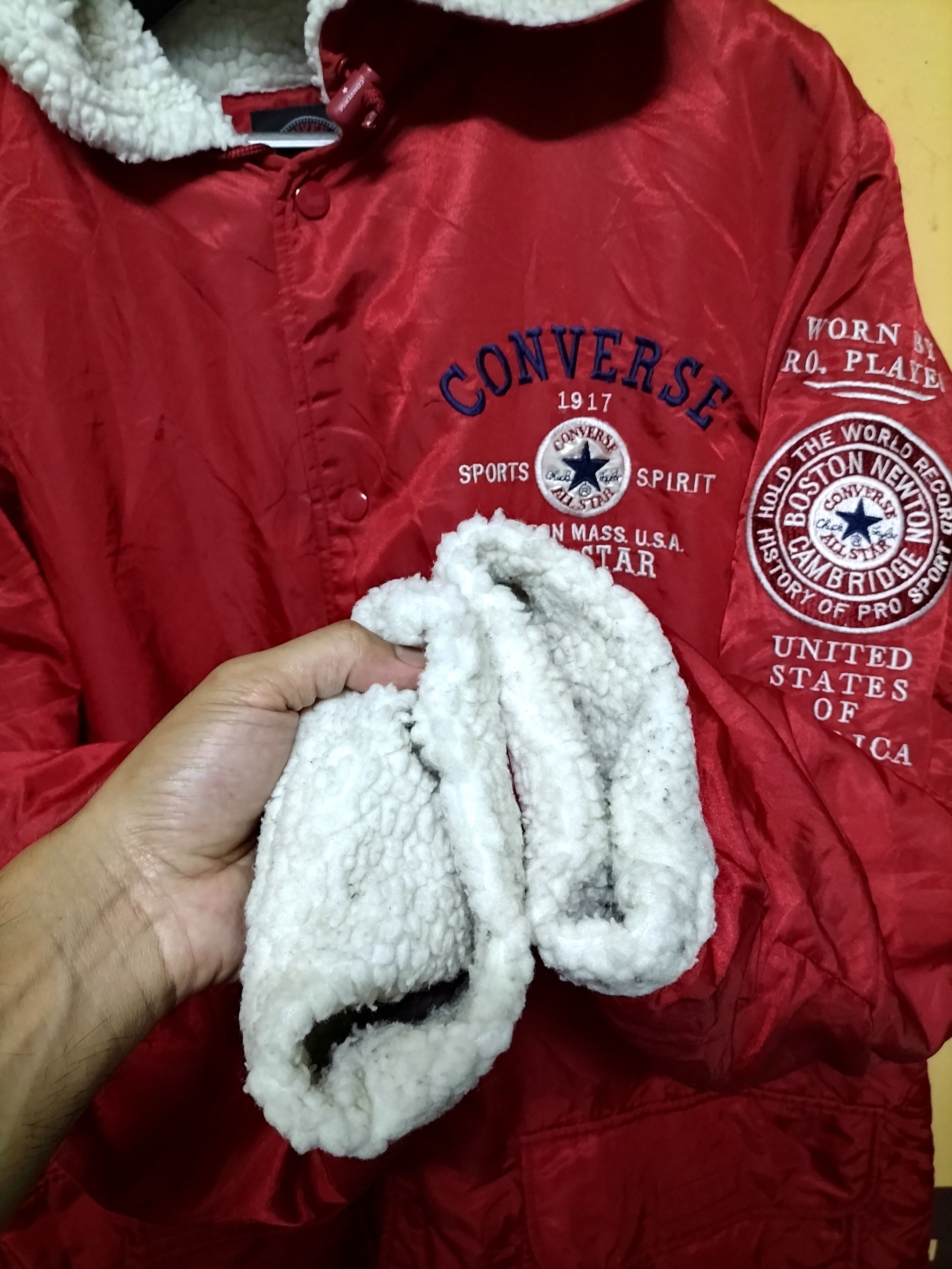 Converse Vintage Converse Boston Mass USA Sherpa Pro Sport Player Size US XL / EU 56 / 4 - 8 Thumbnail