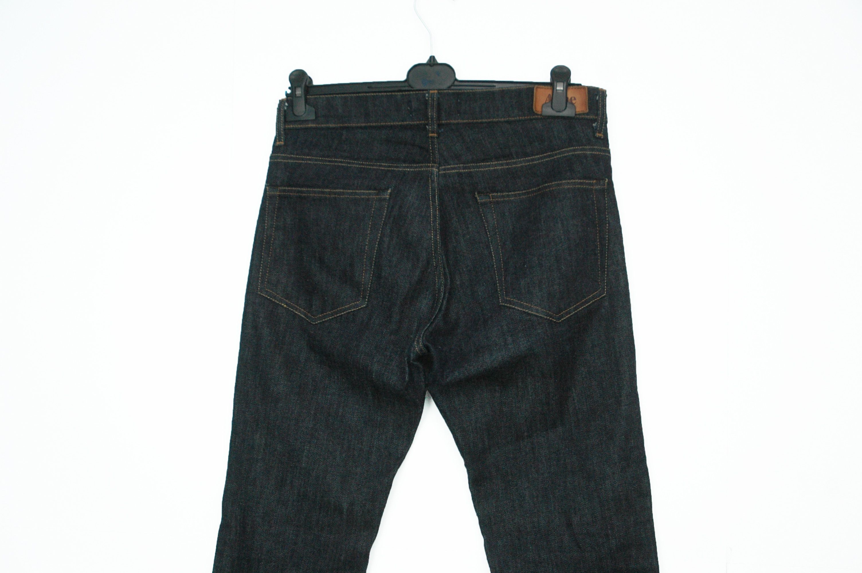 Acne Studios ACNE Roc Soft Raw Denim Jeans Leather Patch W30 L34 Size US 30 / EU 46 - 8 Thumbnail