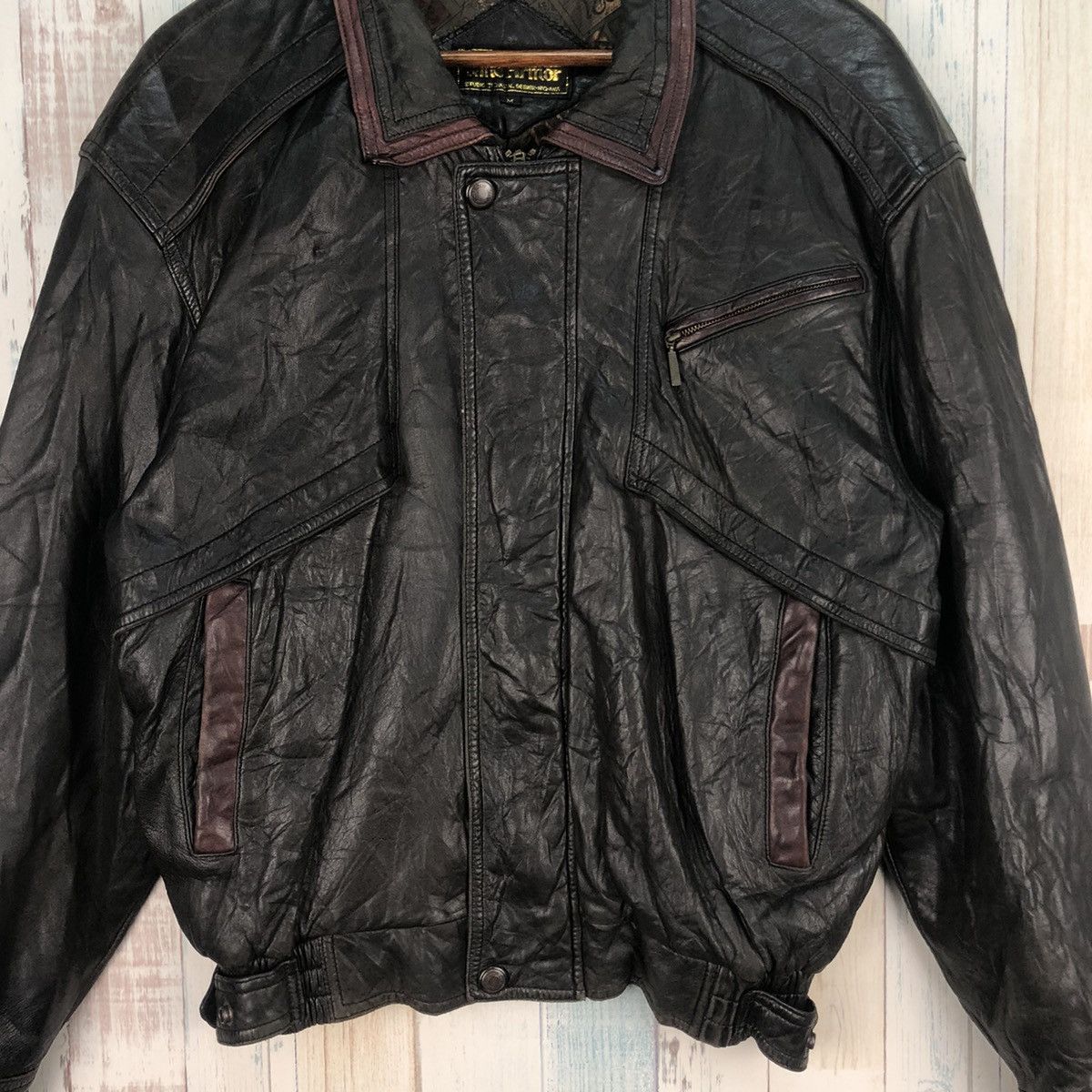 Japanese Brand × Vintage Vintage Wind Armor Leather Jacket Size US M / EU 48-50 / 2 - 6 Thumbnail