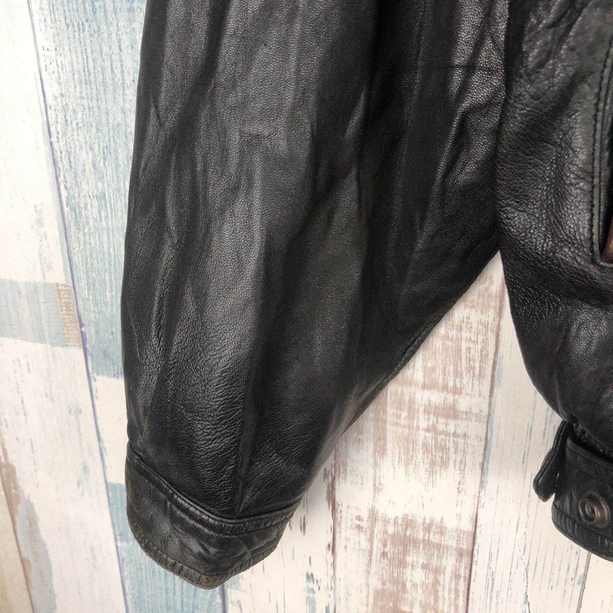 Japanese Brand × Vintage Vintage Wind Armor Leather Jacket Size US M / EU 48-50 / 2 - 9 Thumbnail