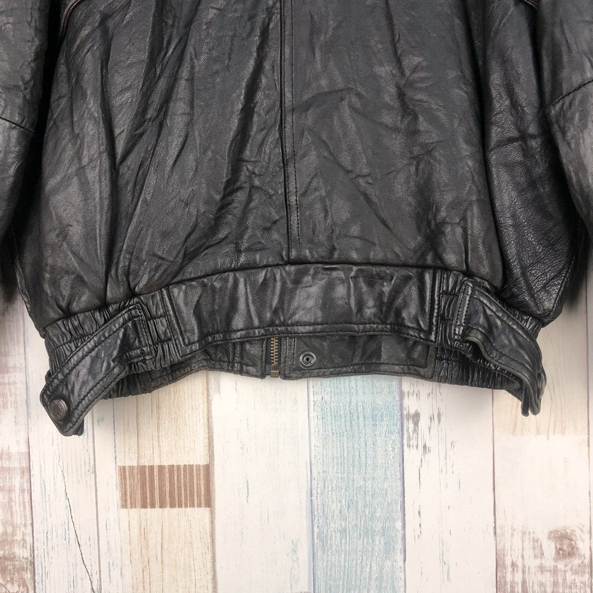 Japanese Brand × Vintage Vintage Wind Armor Leather Jacket Size US M / EU 48-50 / 2 - 8 Thumbnail