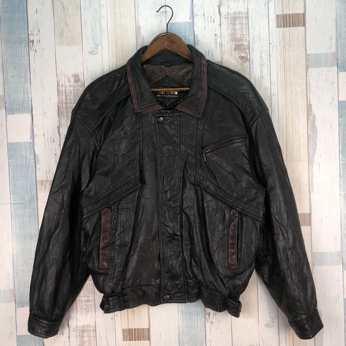 Japanese Brand × Vintage Vintage Wind Armor Leather Jacket Size US M / EU 48-50 / 2 - 5 Thumbnail