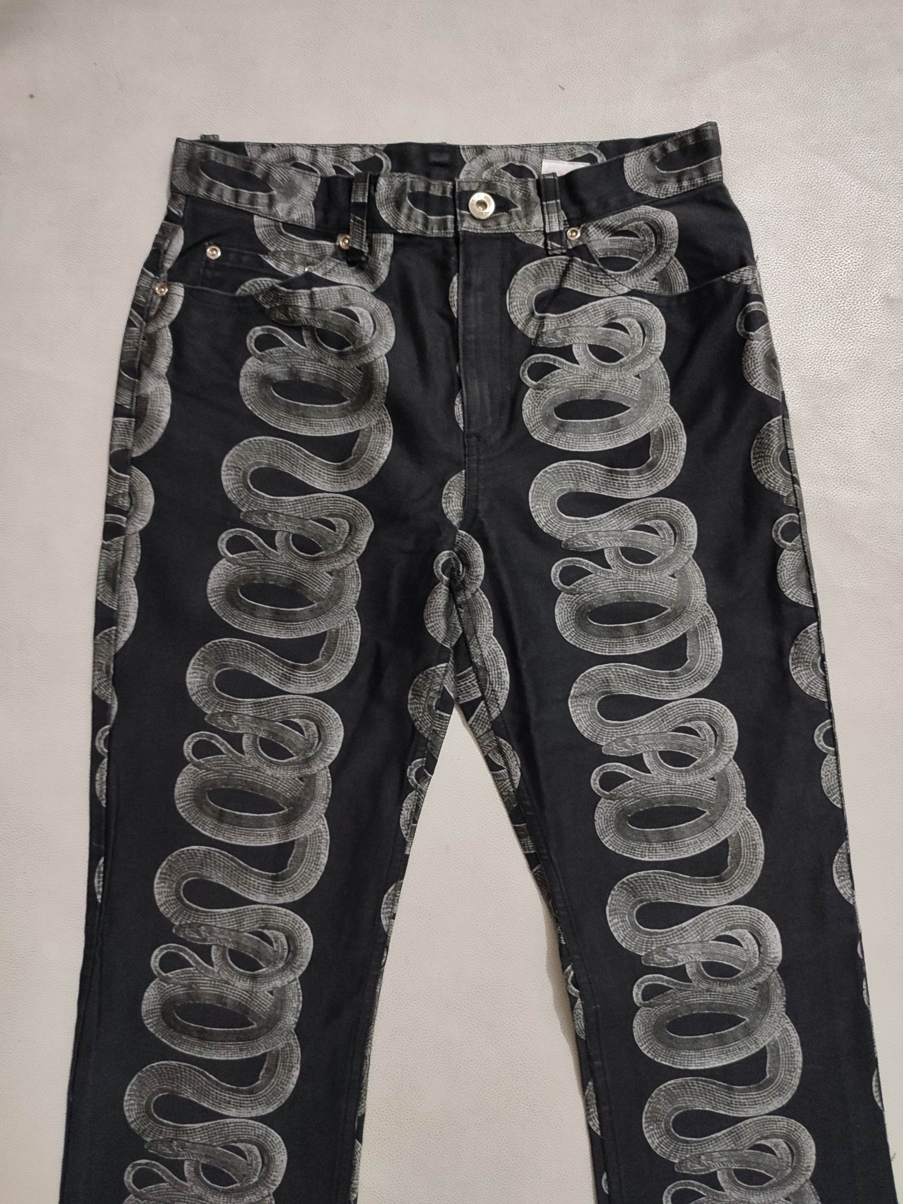 Hysteric Glamour Iconic Snake Denim jeans pants
