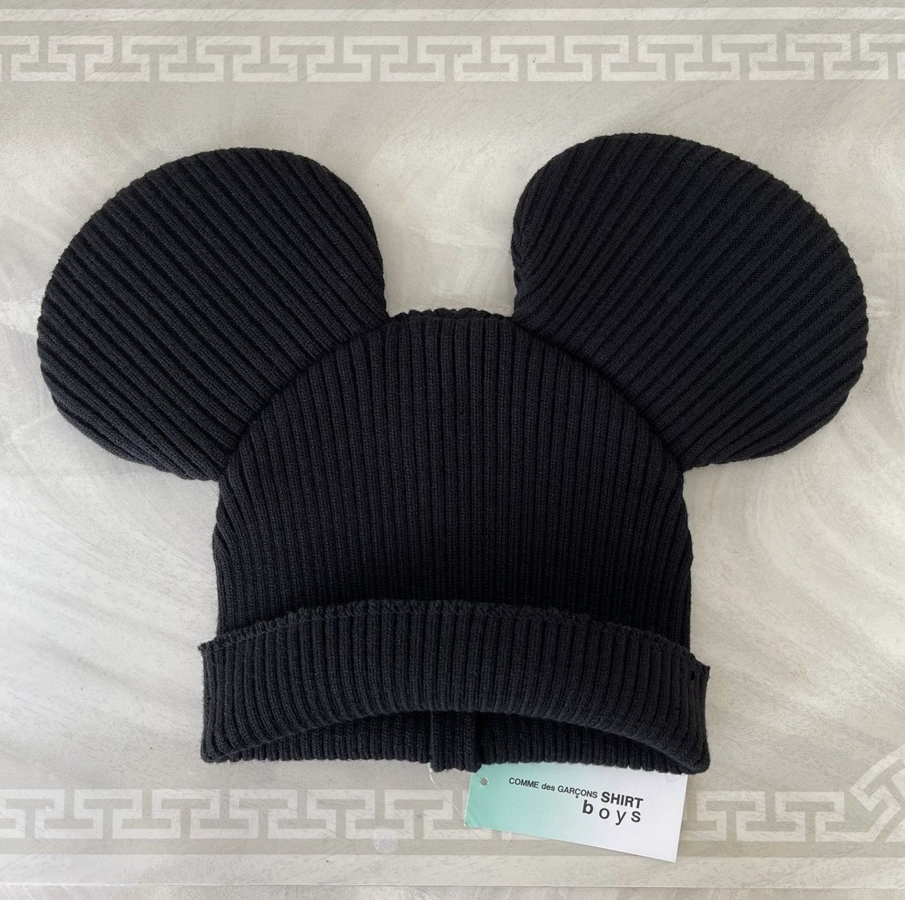 Comme des Garcons Mouse Ear Beanie (Black) | Grailed