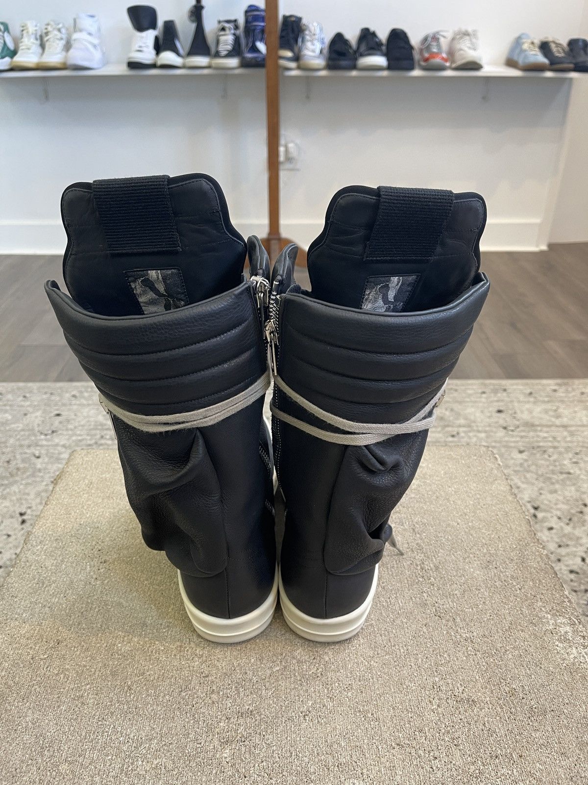 Rick Owens Cargo Basket Black/Milk | Grailed