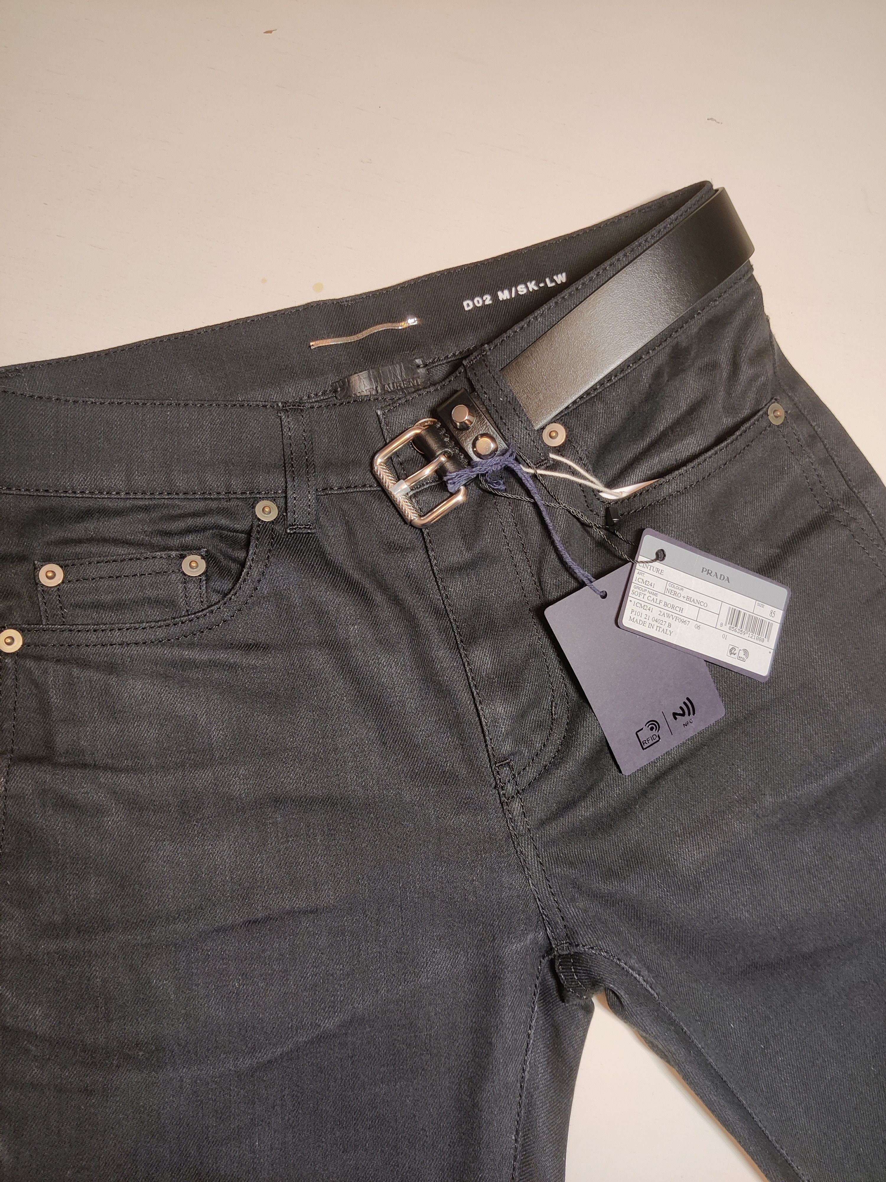 Prada Prada Studded Belt Size 28 - 2 Thumbnail