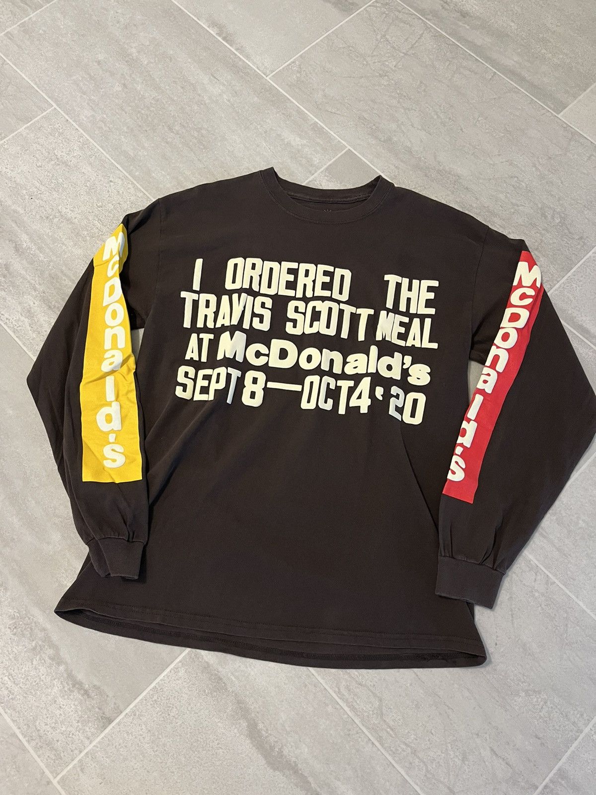 Travis scott x cpfm 4 cj popular souvenir L/S t-shirt *Large